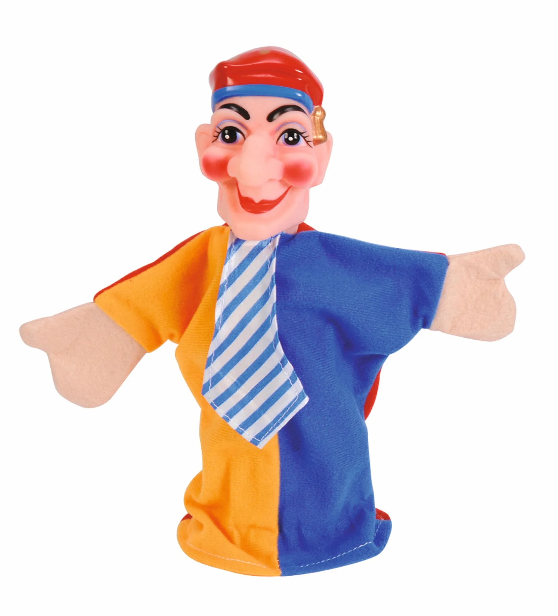Simba 104586783 - teatr lalek, 4 pacynki, plastikowa rama, kasperl, księżniczka, krokodyl, policjant, 5 części, głowa 10 cm, 132 cm, od 5 lat