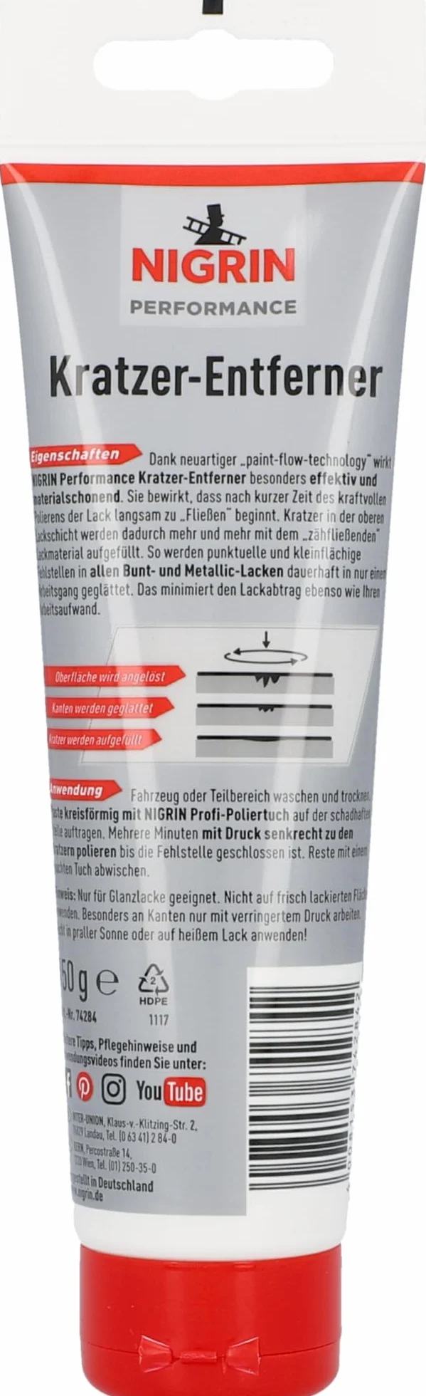 Nigrin 74284 Uniwersalny Środek do Usuwania zarysowań, 150 G