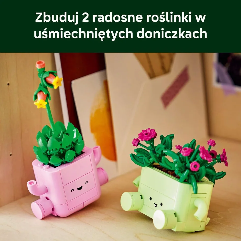 LEGO Botanicals Bujające się roślinki, zestaw konstrukcyjny dla dzieci, roślinna dekoracja, kwiatowa ozdoba na biurko lub półkę, pomysł na prezent dla dziewczynki i chłopca w wieku od 9 lat 11506