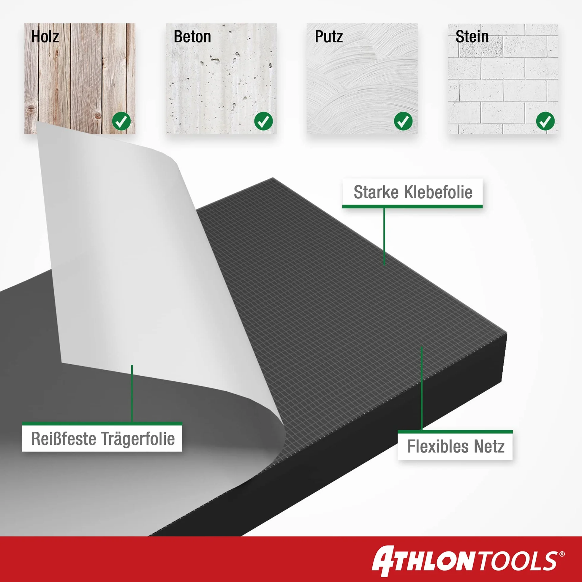 ATHLON TOOLS MaxProtect Premium 4 x samoprzylepna ochrona ściany garażowej, 40 x 20 x 2,0 cm, ochrona przed uderzeniami, ochrona krawędzi drzwi (czarny)