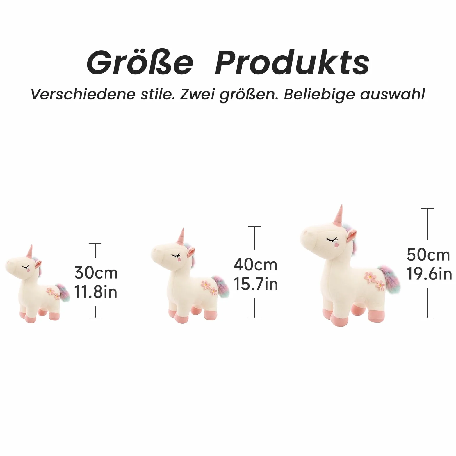 Pluszowy tęczowy jednorożec, pluszak, przytulanka, słodka, nastolatka, serce, lalka, prezent