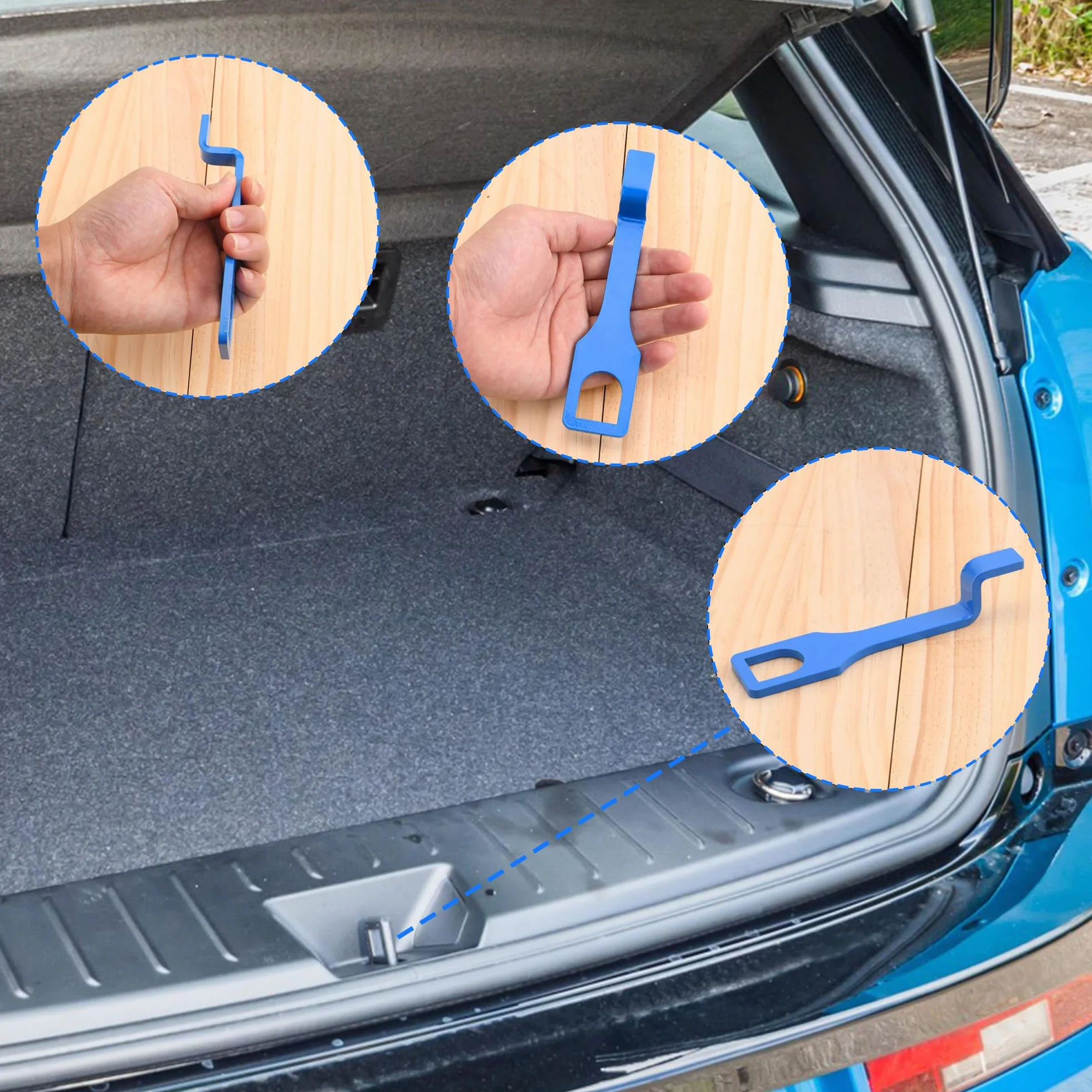 Stojak na tylną klapę samochodową 15 cm stal nierdzewna VW T5 T6 Bus