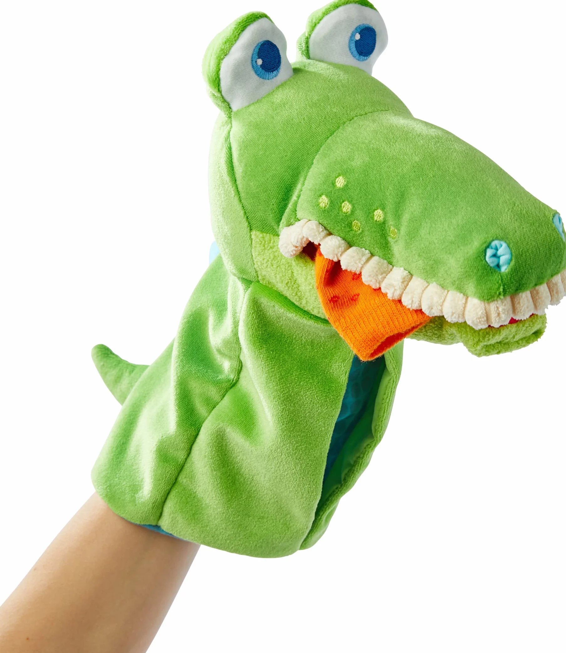 Handpuppe Allesfresser Kroko