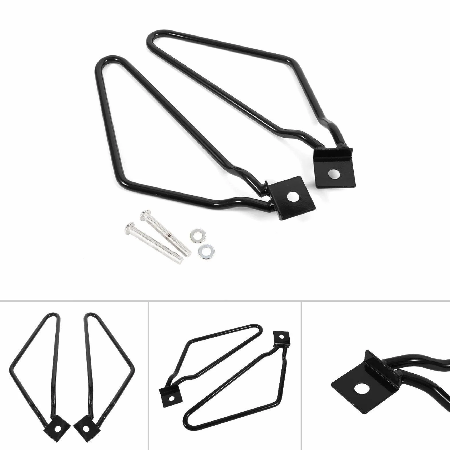 Uchwyty montażowe do sakwy motocyklowej XL883/1200 HD1450/1584 czarny