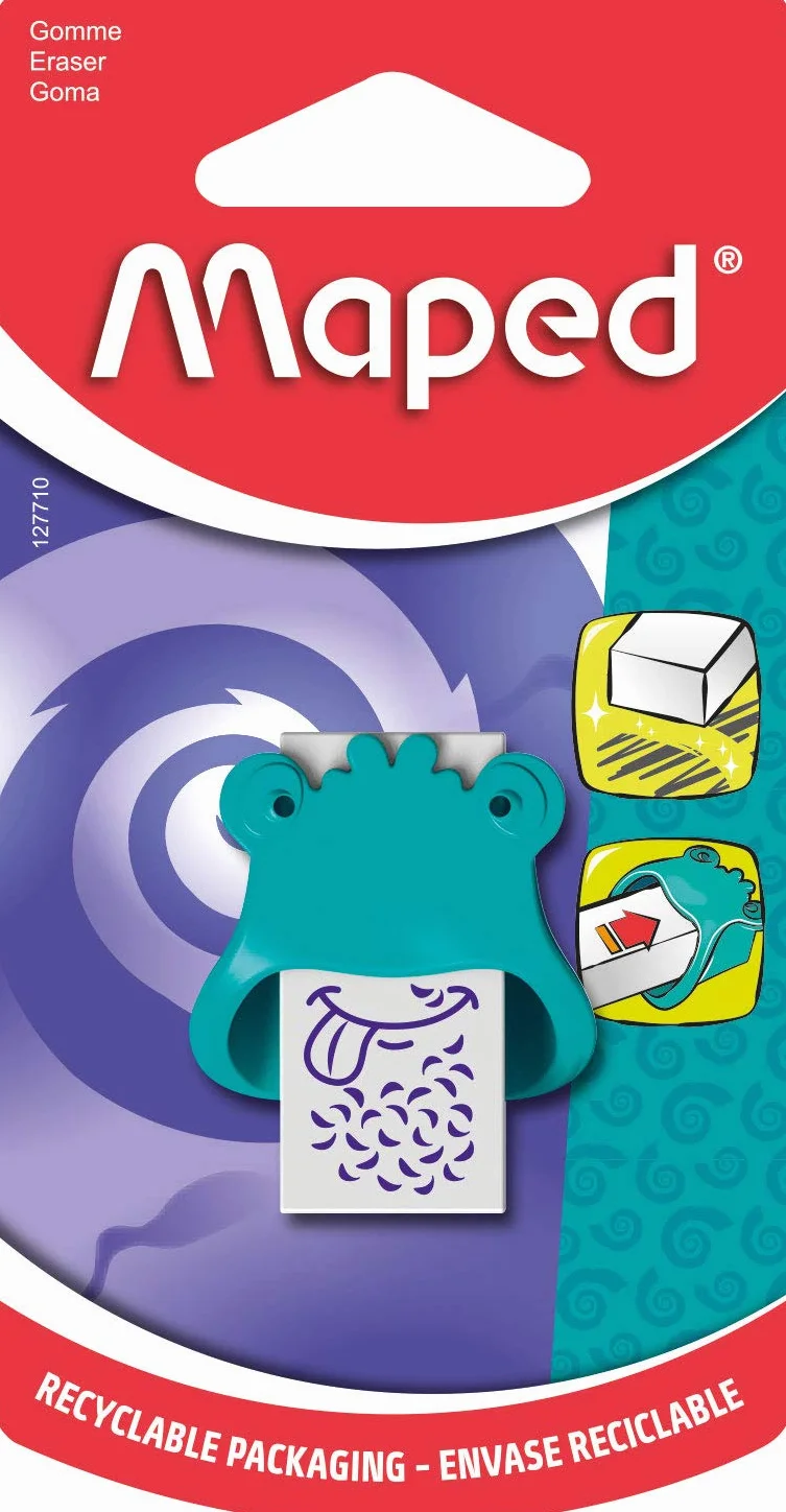 Maped Monster 127710 Gumka do Ścierania, Zielony, S