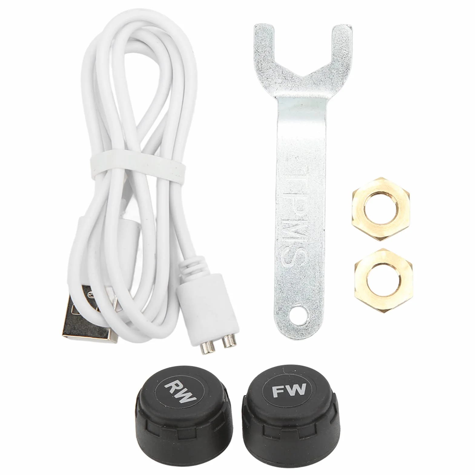 System Monitorowania Ciśnienia w Oponach Motocykla Ekran LCD IP67 Wodoodporny System Bezpieczeństwa TPMS Jazda 2 Czujniki Ładowanie USB