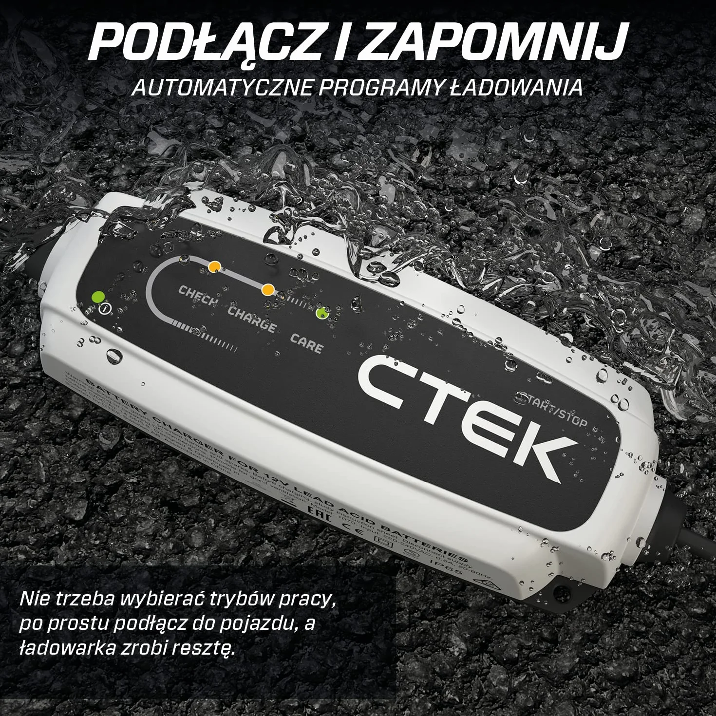 CTEK 40-107 Ładowarka do akumulatorów z adapterem