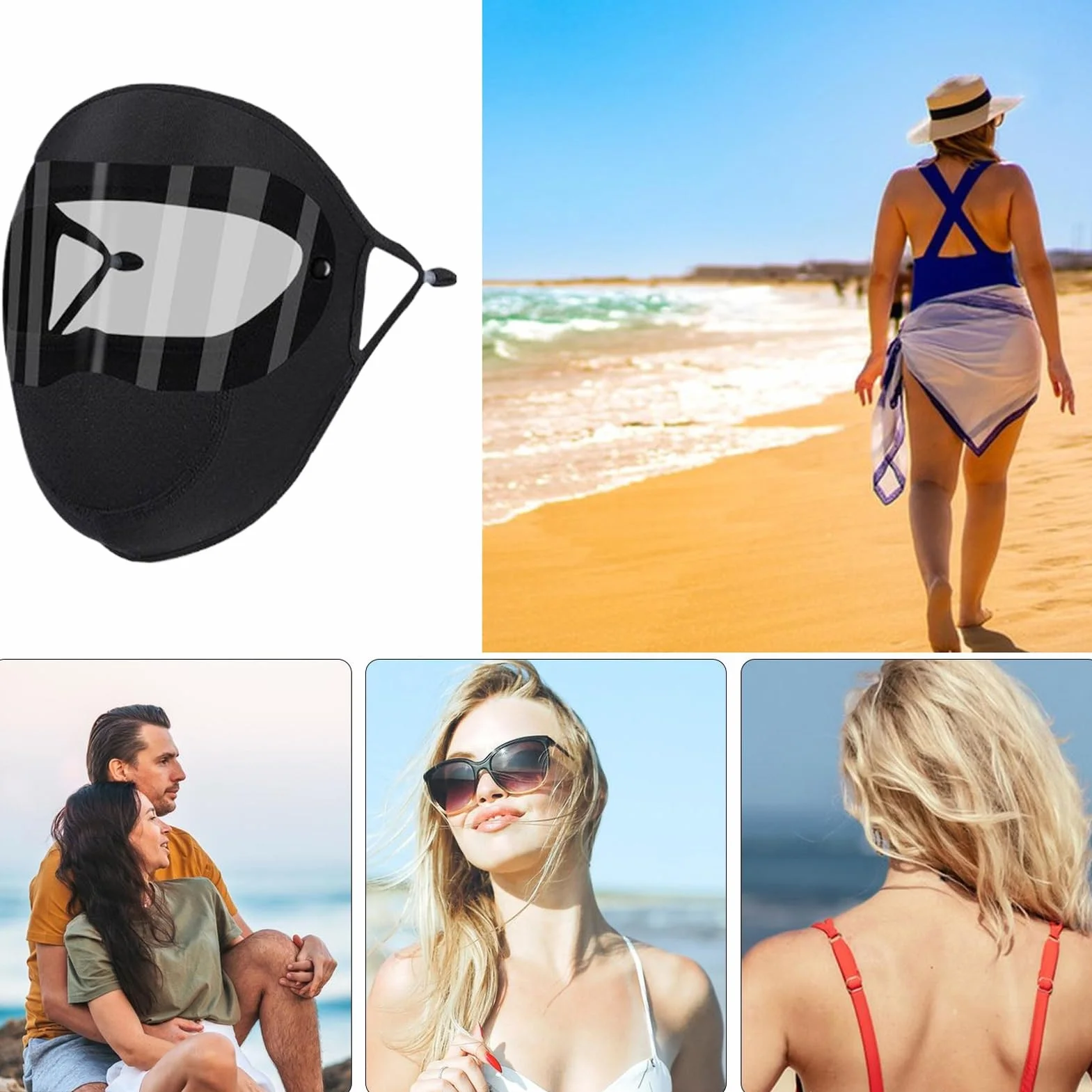 Face Cover Face Shield Sun Protection 10.63x8.66x2.36 inch Windproof Cycling Outdoor Motorcycle