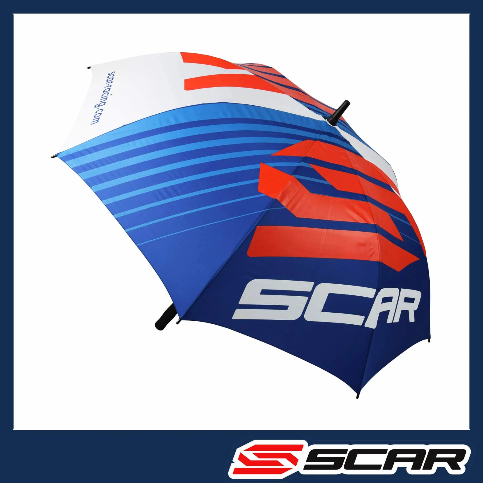 Parasol motocyklowy Cross Replica Team MX GP SX Supercross Enduro Supermotard Niebieski Biały Czerwony Grand