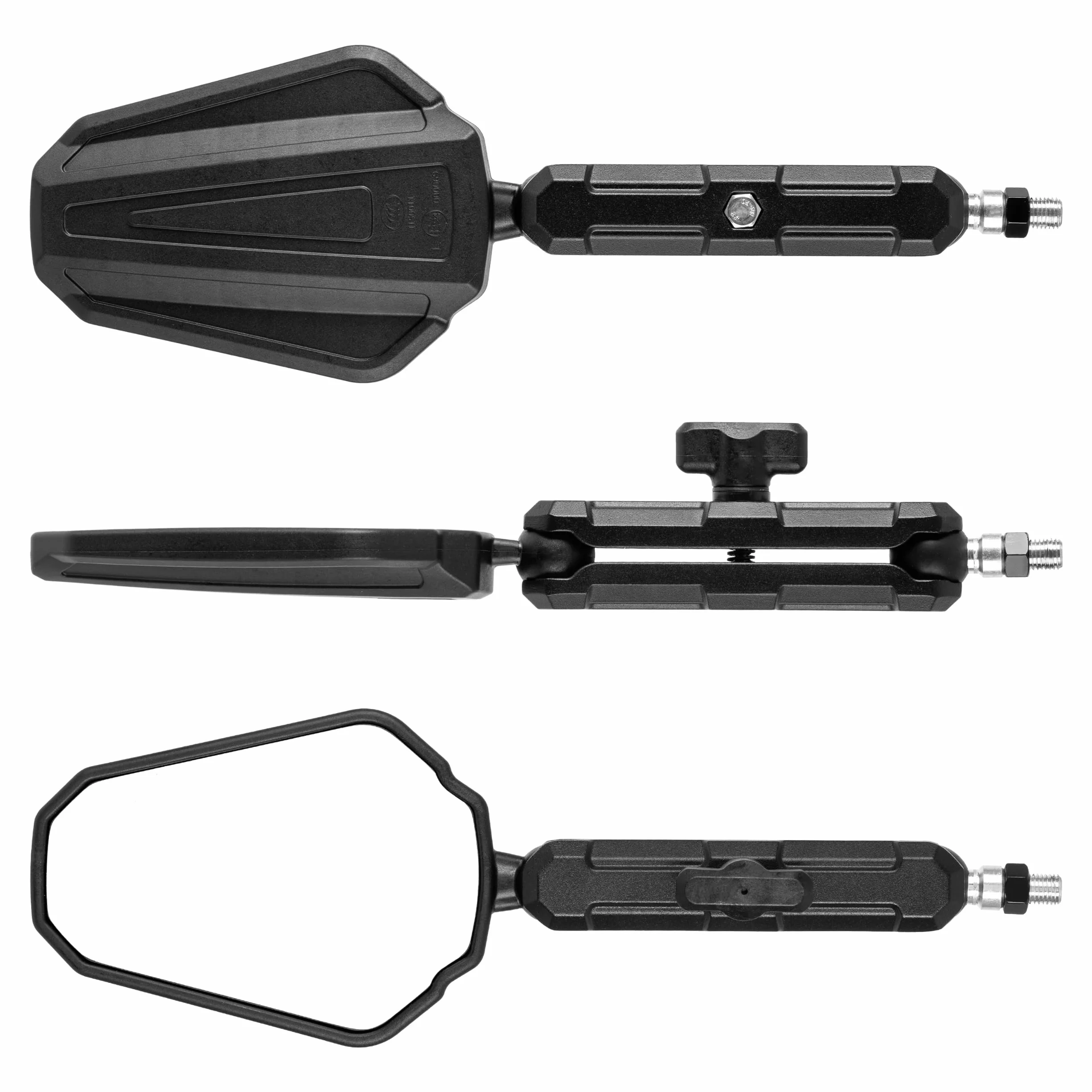 Lusterko motocyklowe 360° E24 regulowane enduro 22 mm M8/M10