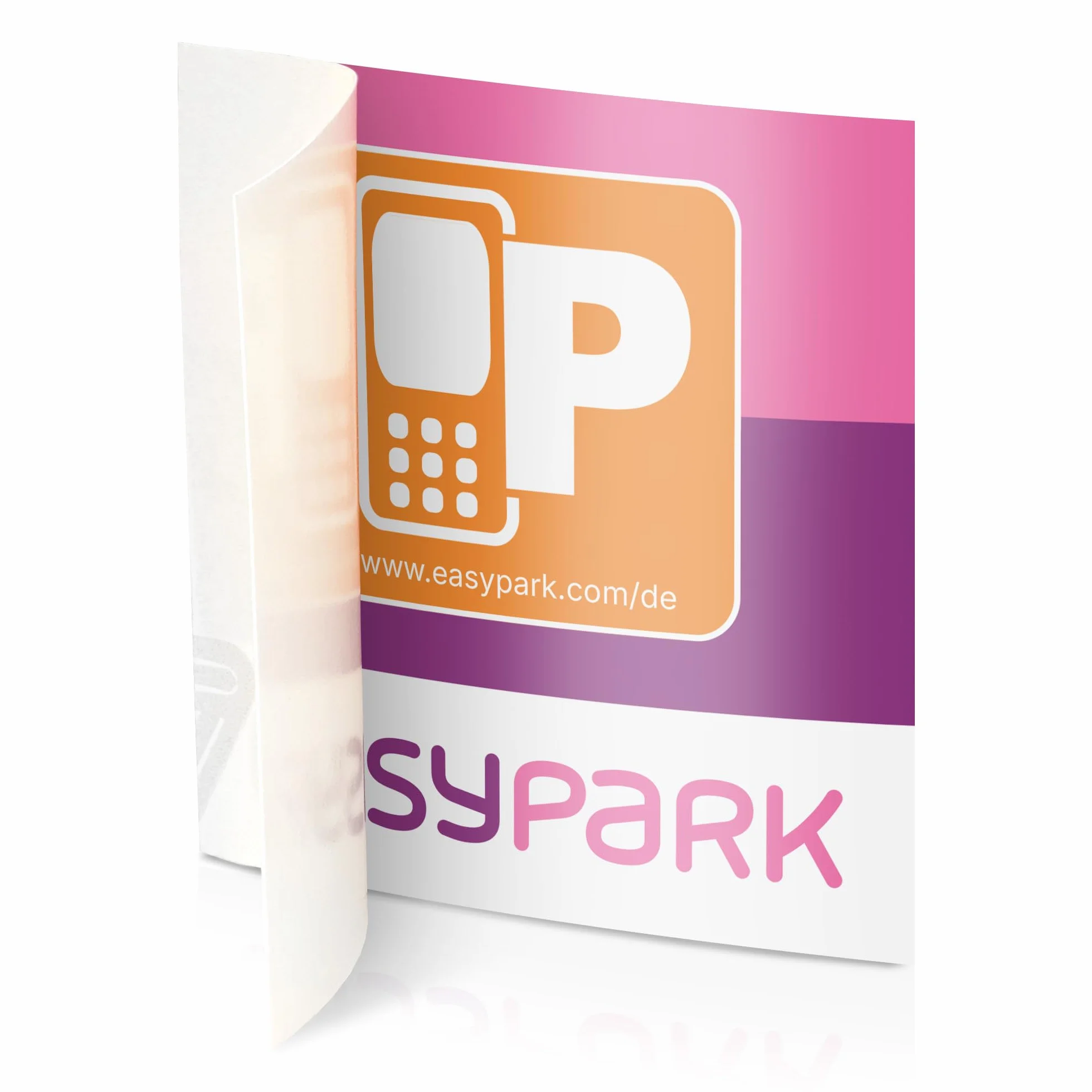 EASYPARK naklejka Easy Park Vignette z aplikacją, naklejka na tylne szkło, mała, bilety samochodowe, parkowanie (6 x 6 cm, ochrona przed promieniowaniem UV, możliwość usunięcia, Made in Germany)