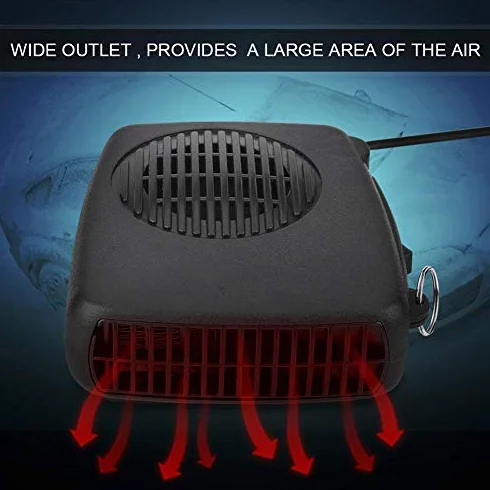Wentylator samochodowy odmrażacz przedniej szyby 12 V 150 W ceramiczny grzejnik chłodzący 2 w 1