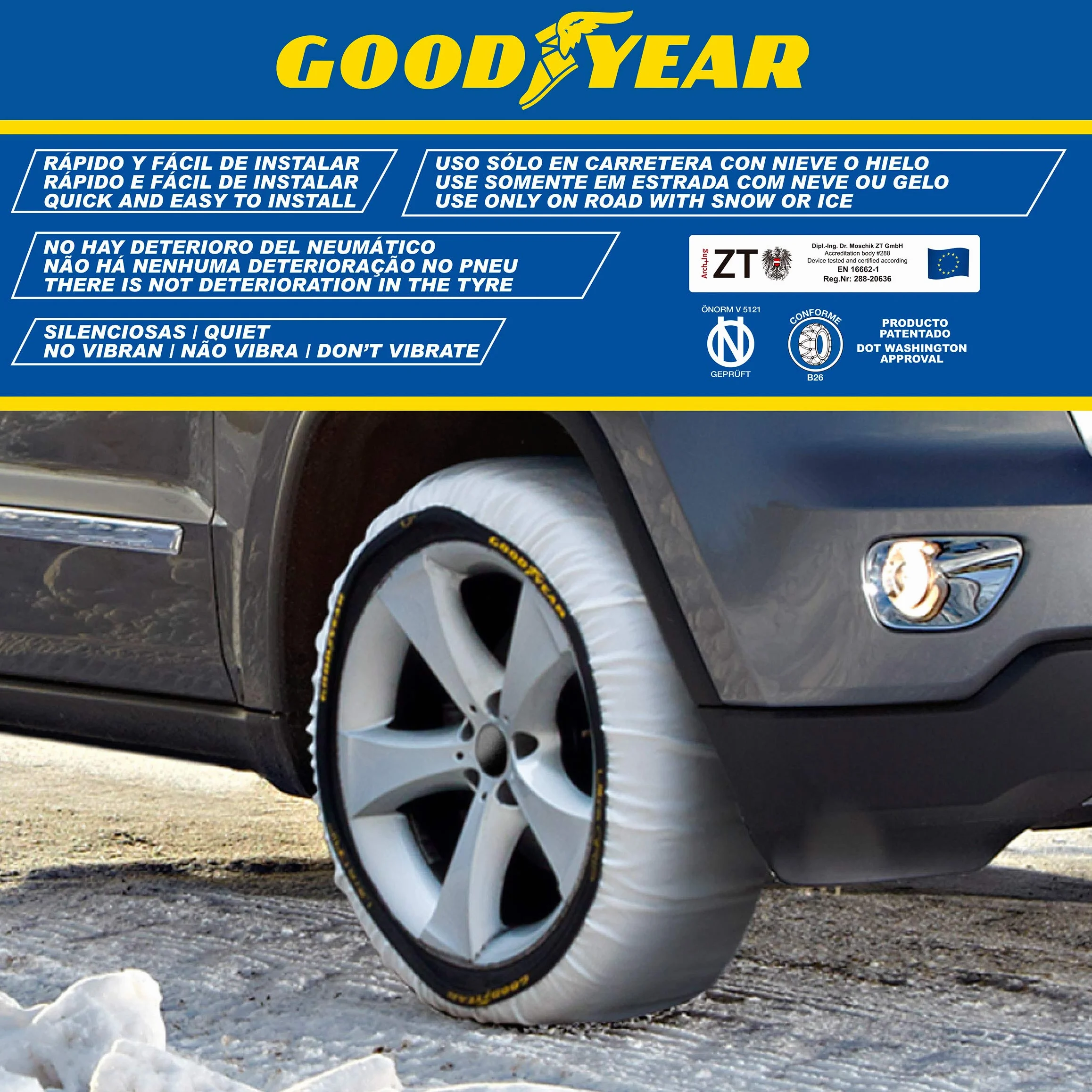 Goodyear GOD Tekstylne łańcuchy śniegowe m
