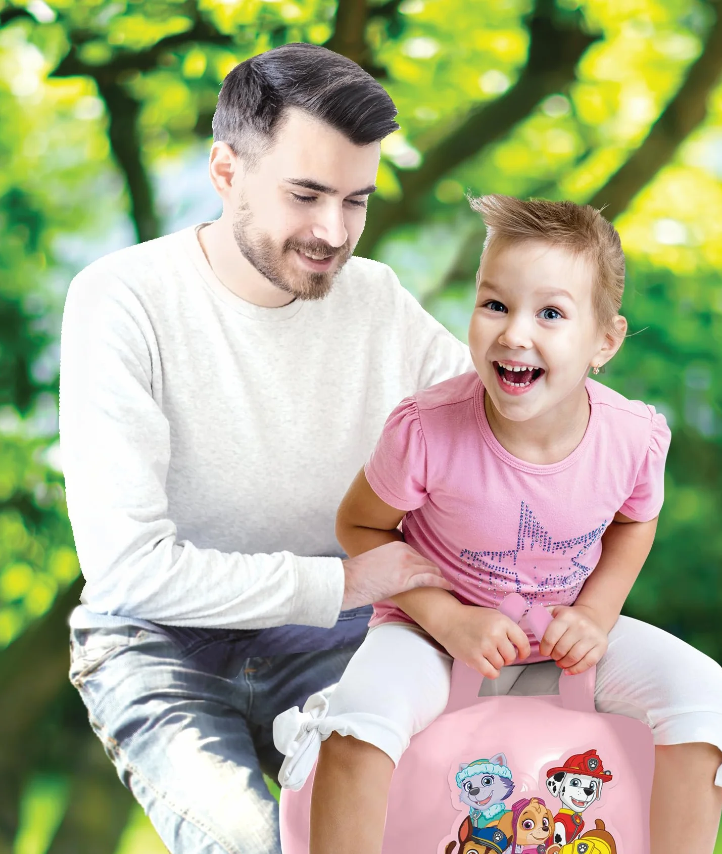 Lexibook BG040PAG Paw Patrol, Nadmuchiwana Piłka Lejowa, Ręczna Pompa w Zestawie, Bezpieczne i Trwałe Tworzywa Sztuczne, Różowa