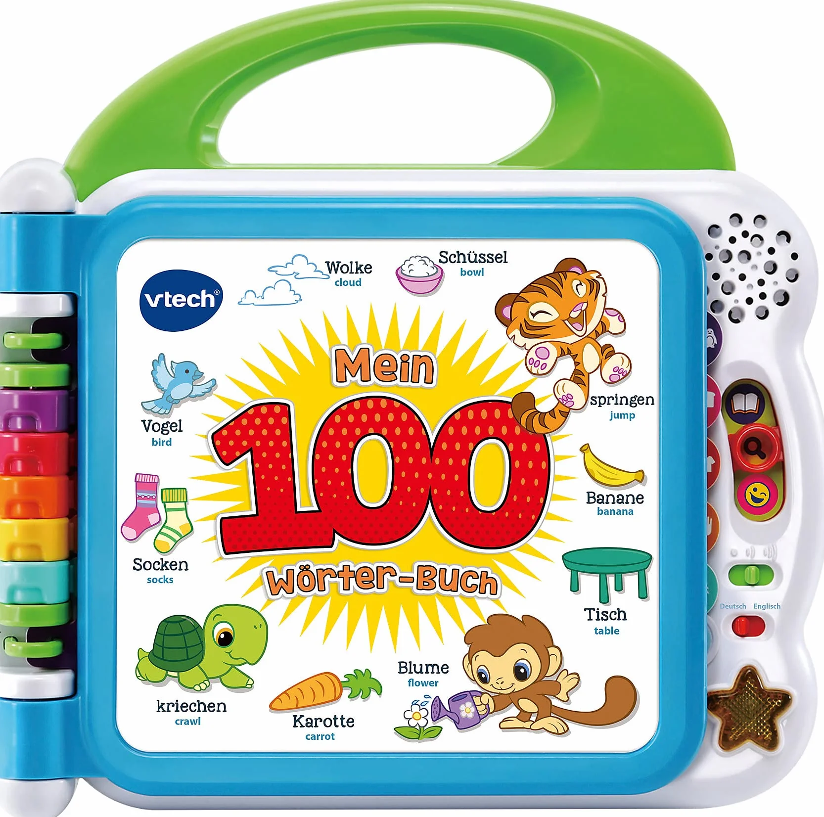 VTech 80-601504 książka z 100 słowami, zabawka dla dzieci, książki dla niemowląt