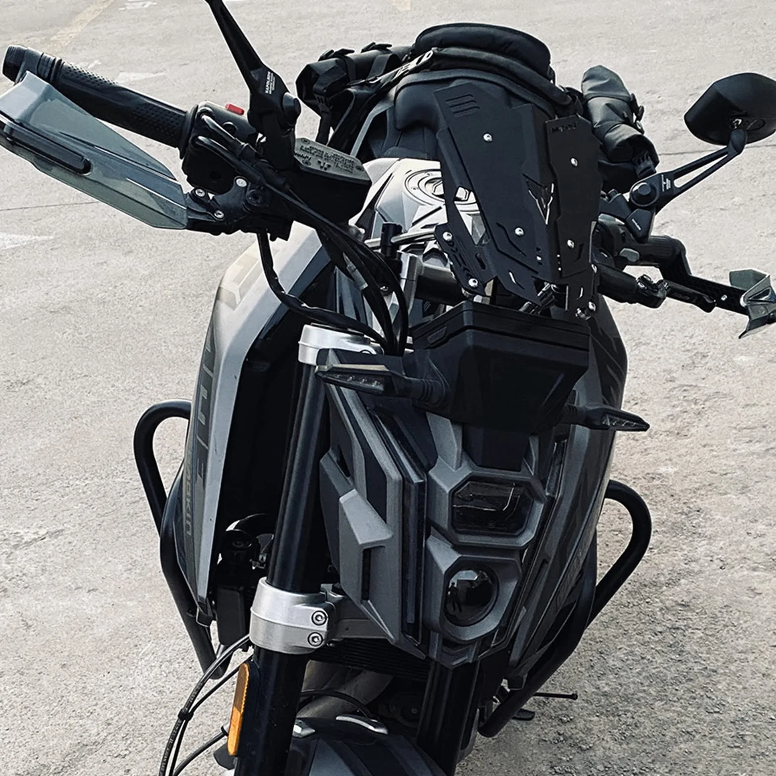 Shkalacar Motocyklowe osłony dłoni motocyklowe anodowane uniwersalne osłony kierownicy 7/8 cala, 1 para