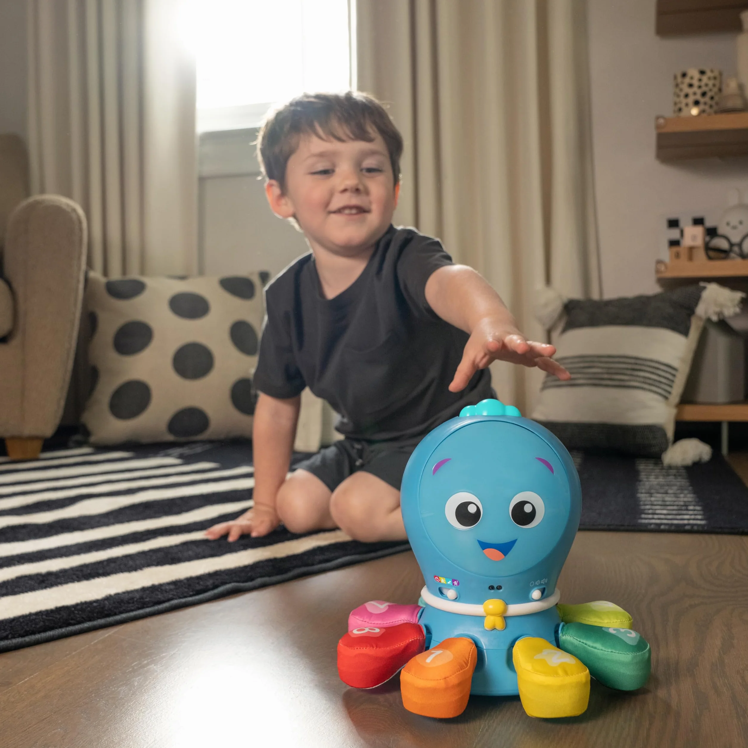 Baby Einstein Ocean Explorers Go Opus Go 4 w 1 zabawka edukacyjna, muzyka i światła, wiek od 3 miesięcy do 5 lat