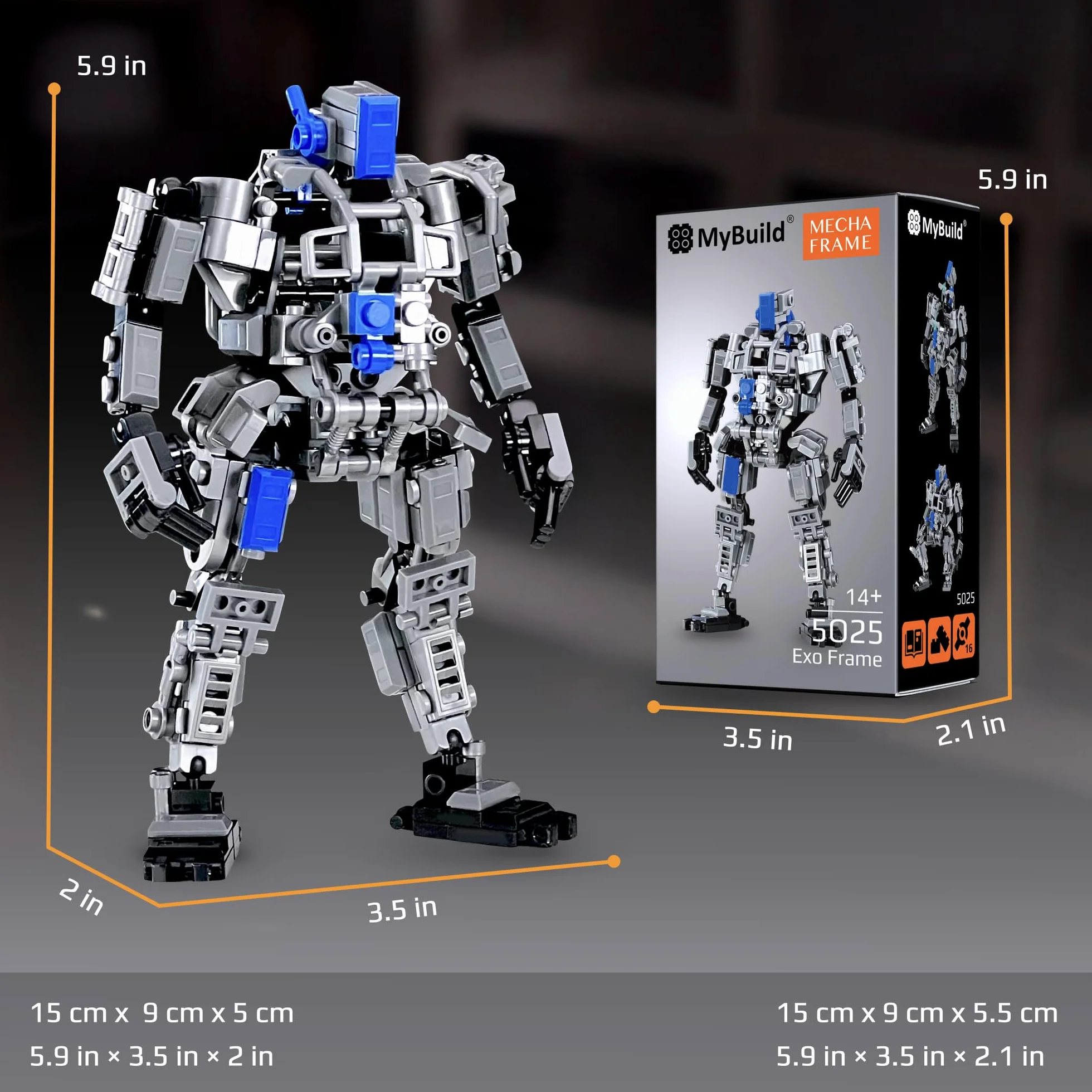 MyBuild Mecha Frame 5025 – ramka Exo do niestandardowych robotów | wysoce możliwa konstrukcja i platforma modowa | od 14 lat