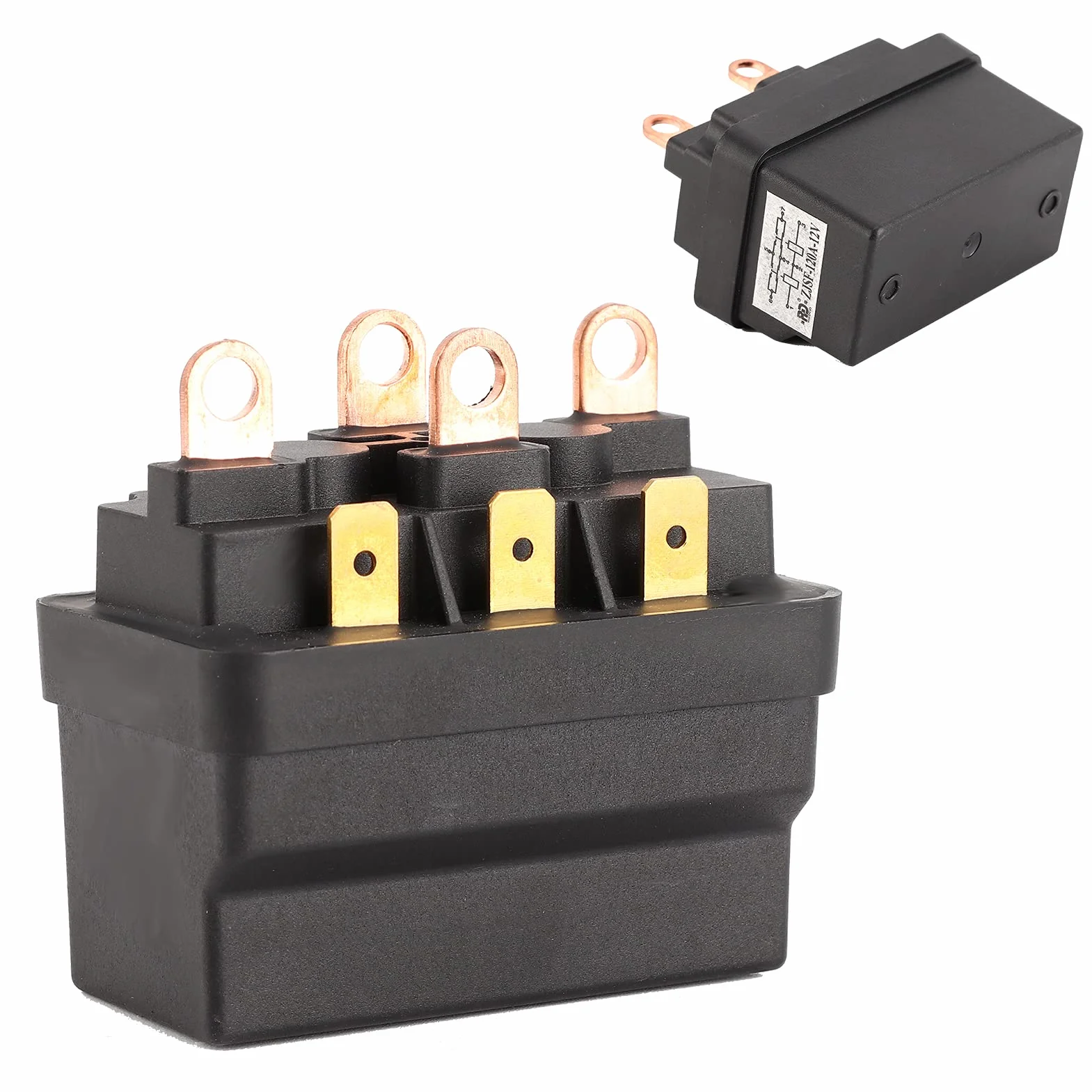 Przekaźnik Wciągarki, Stycznik Przekaźnika Elektromagnetycznego Wciągarki 12 V 120A, Uniwersalny Przekaźnik Elektromagnetyczny do Pojazdów ATV UTV 4X4