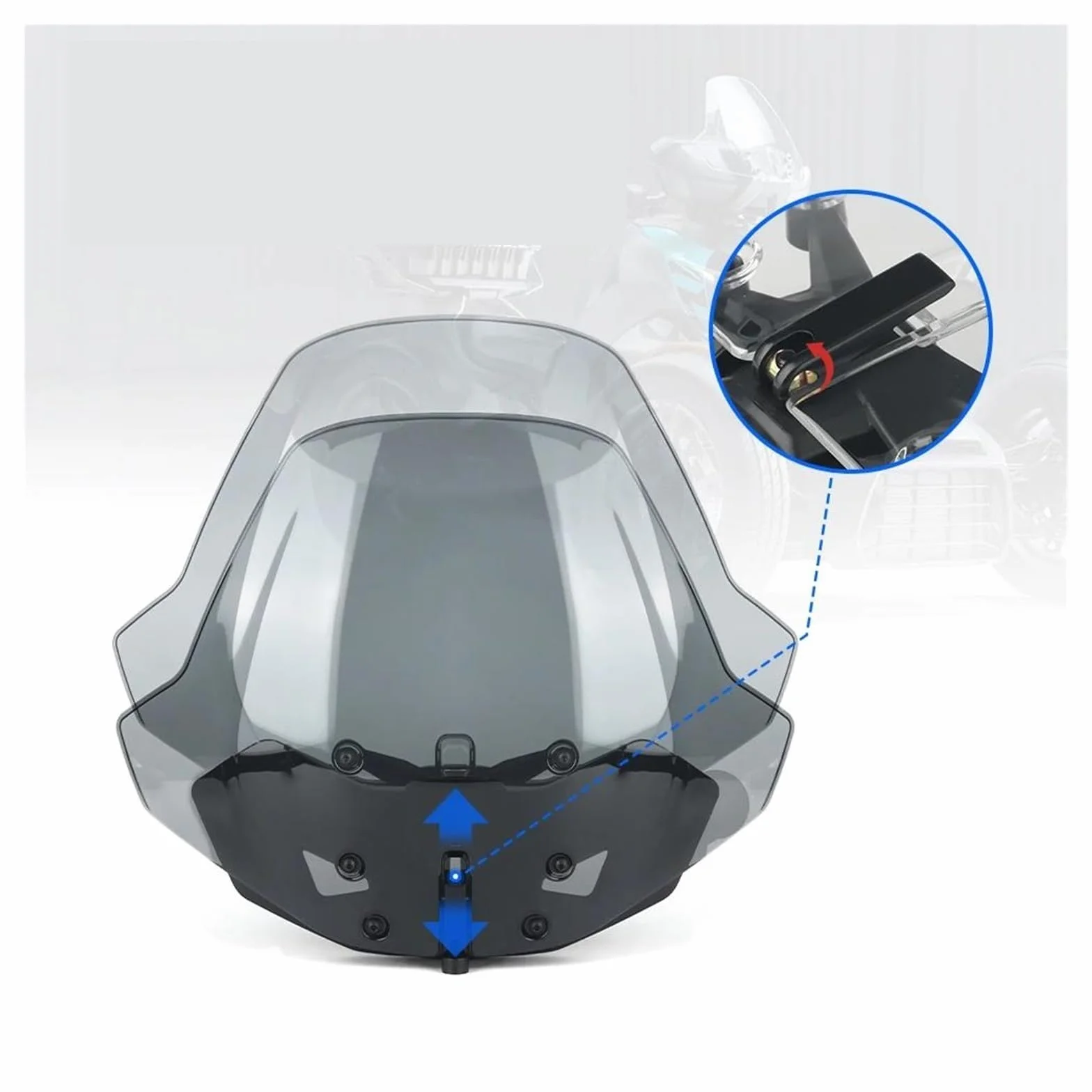 szyba motocyklowa Do Motocykli Can-Am Ryker 600 900 Sport Rally Edition 900 ACE 2019-2023 przednie