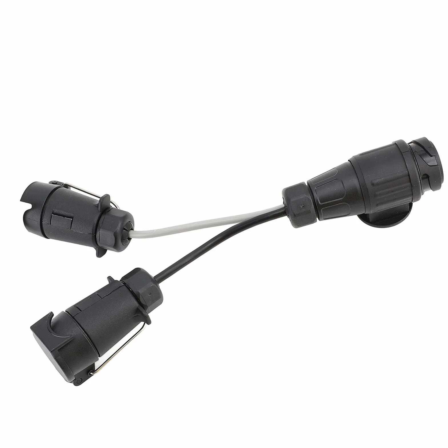 Adapter przyczepy 12 V podwójne gniazdo holownicze 7-pin 13-pin