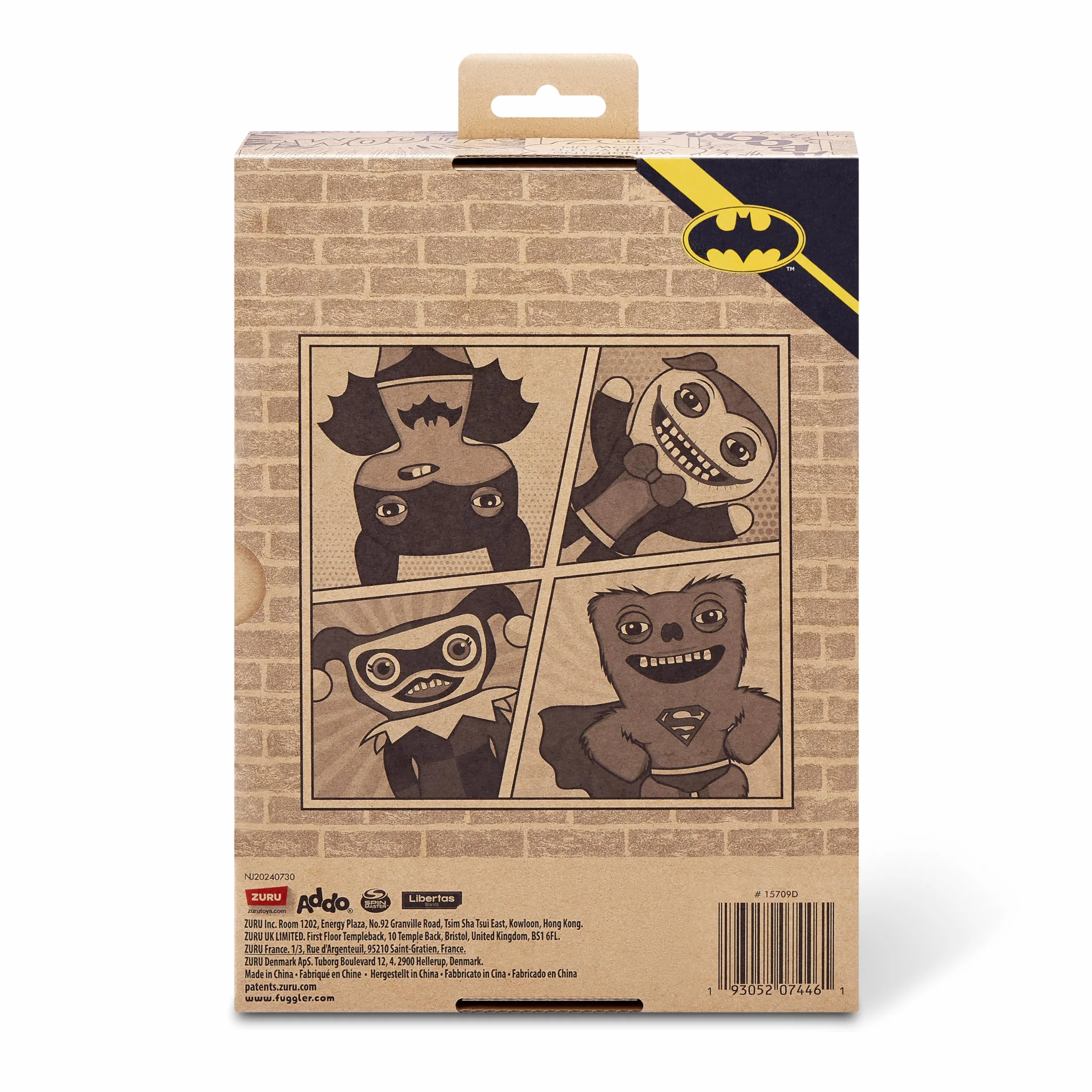 Fuggler x DC by ZURU Zabawny brzydki potwór, pluszowy, kolekcjonerski, zabawka (Batman)
