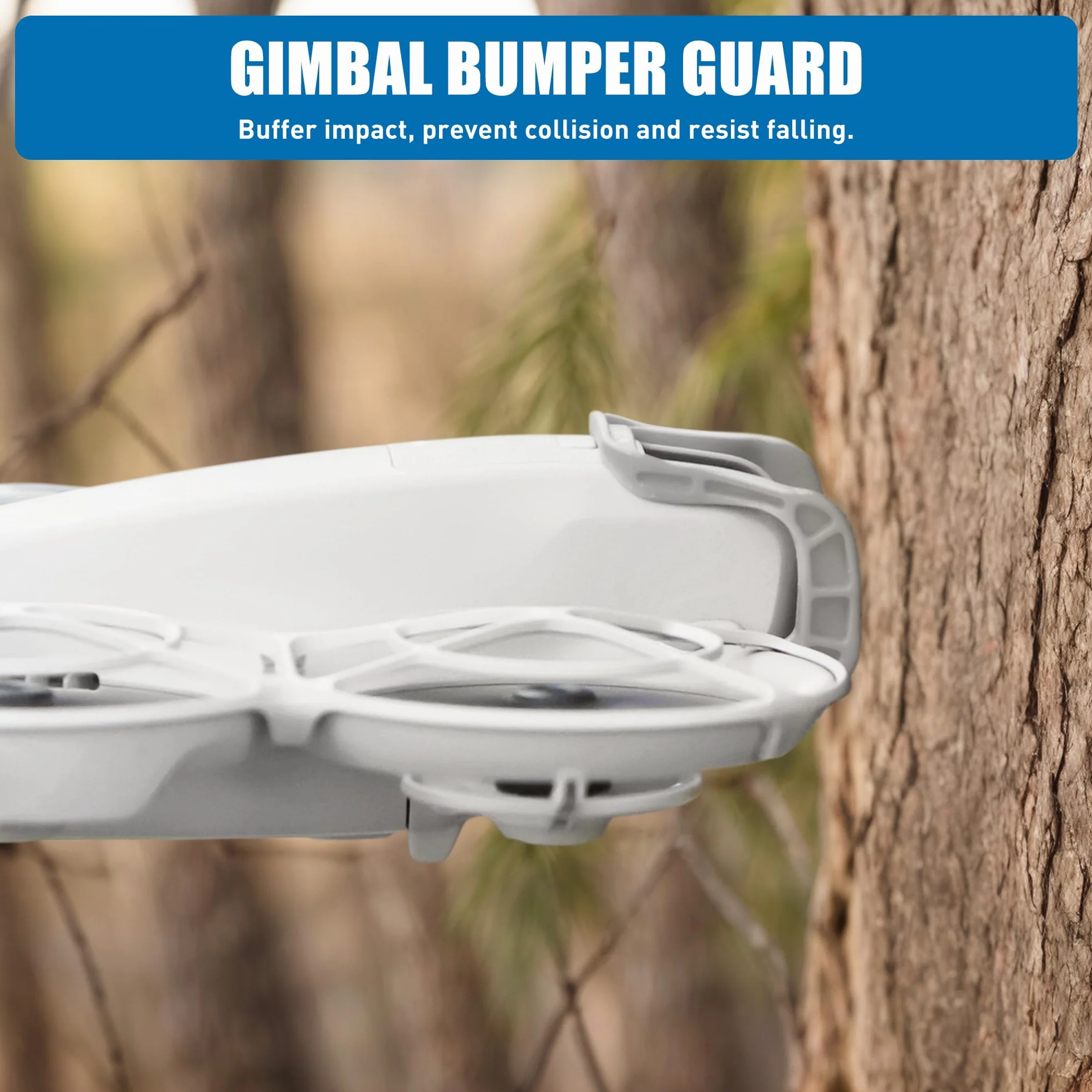 Gimbal Bumper Guard do DJI Neo, akcesoria, ochrona przed kolizją, zderzak, listwa ochronna do drona DJI Neo Fly Combo, akcesoria (szary)