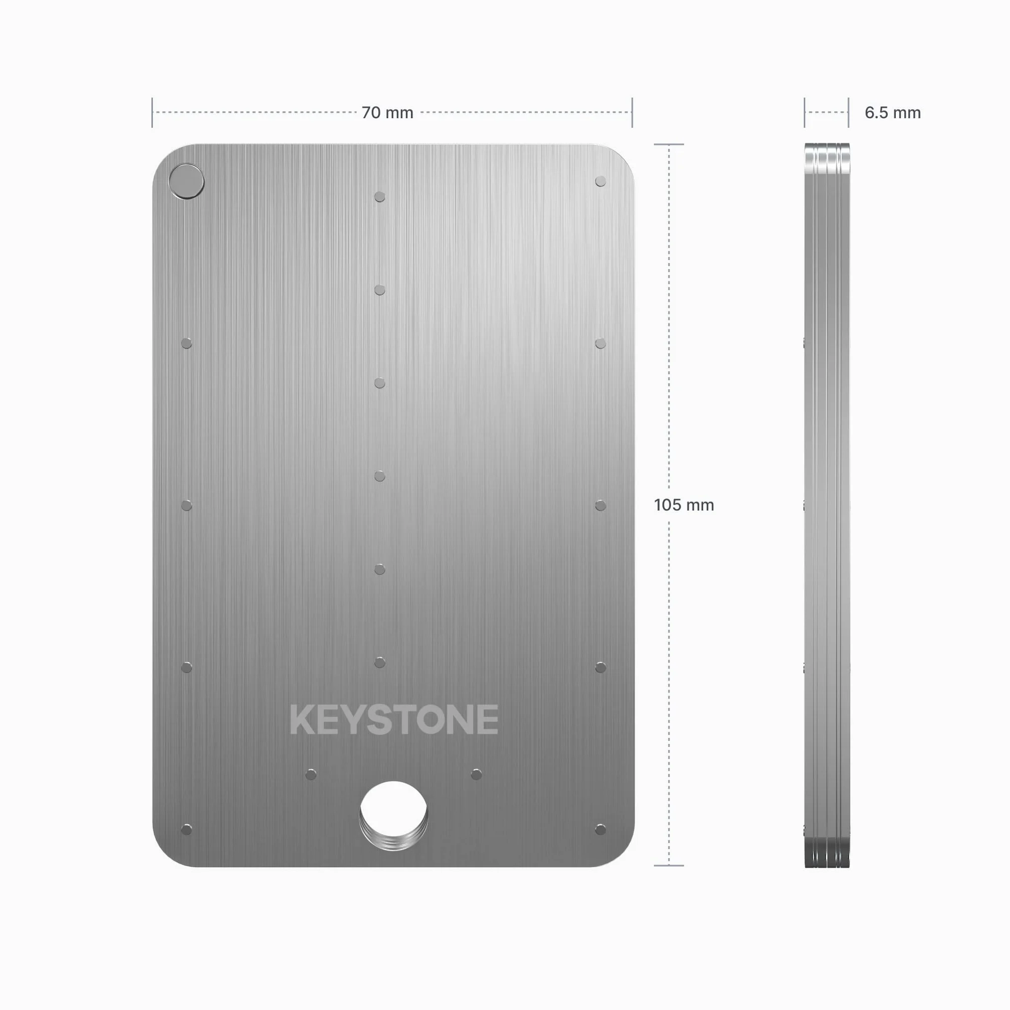 KEYSTONE Crypto Seed Storage, Crypto Capsule Metal Wallet, Cold Storage Backup, 24 Words Bitcoin Key Phrase Storage, 304 Steel Plate, Compatible with All BIP39 Wallets (Keystone Tablet Plus)