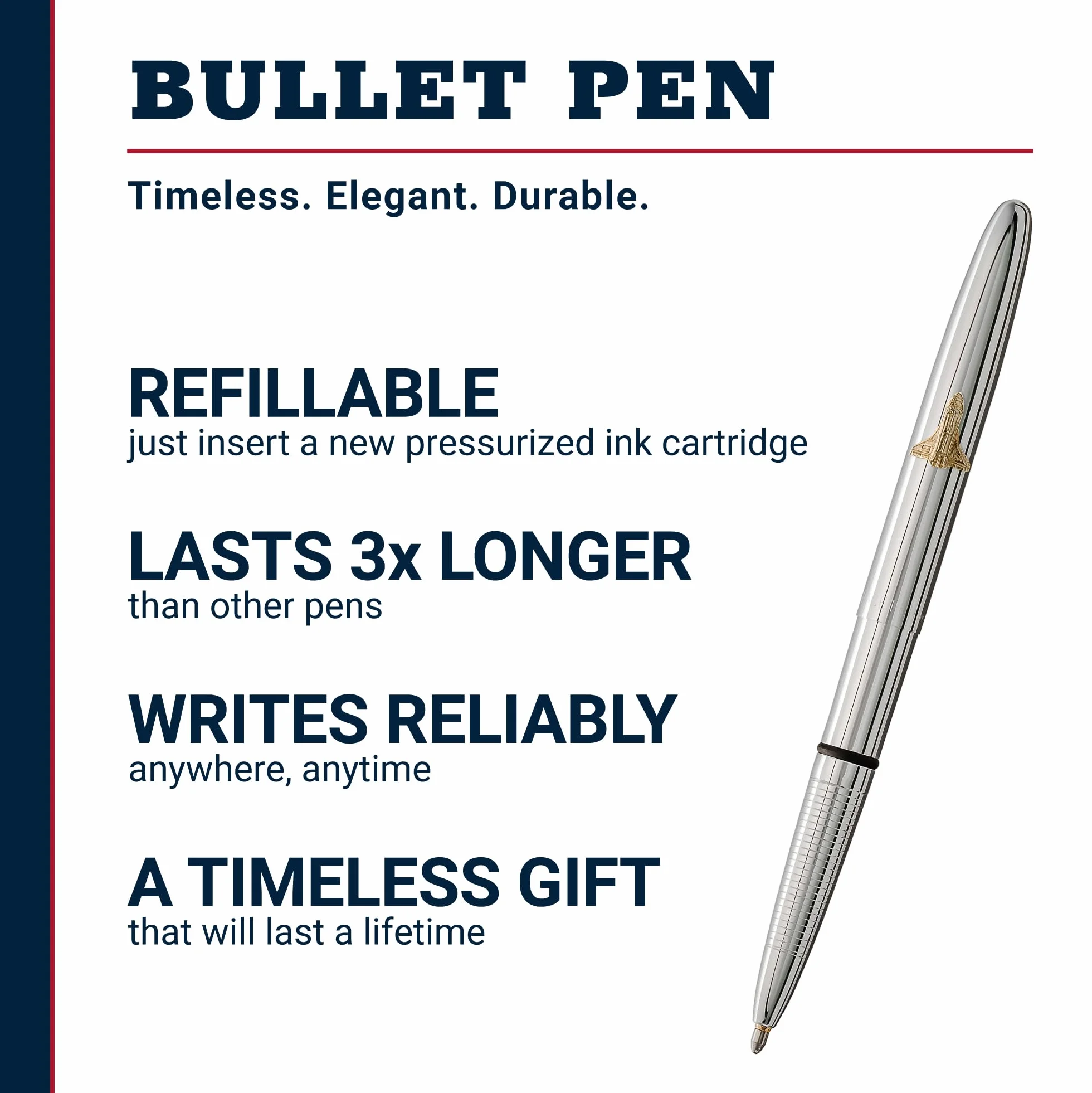 Fisher Space Bullet Chrome Shuttle z pudełkiem