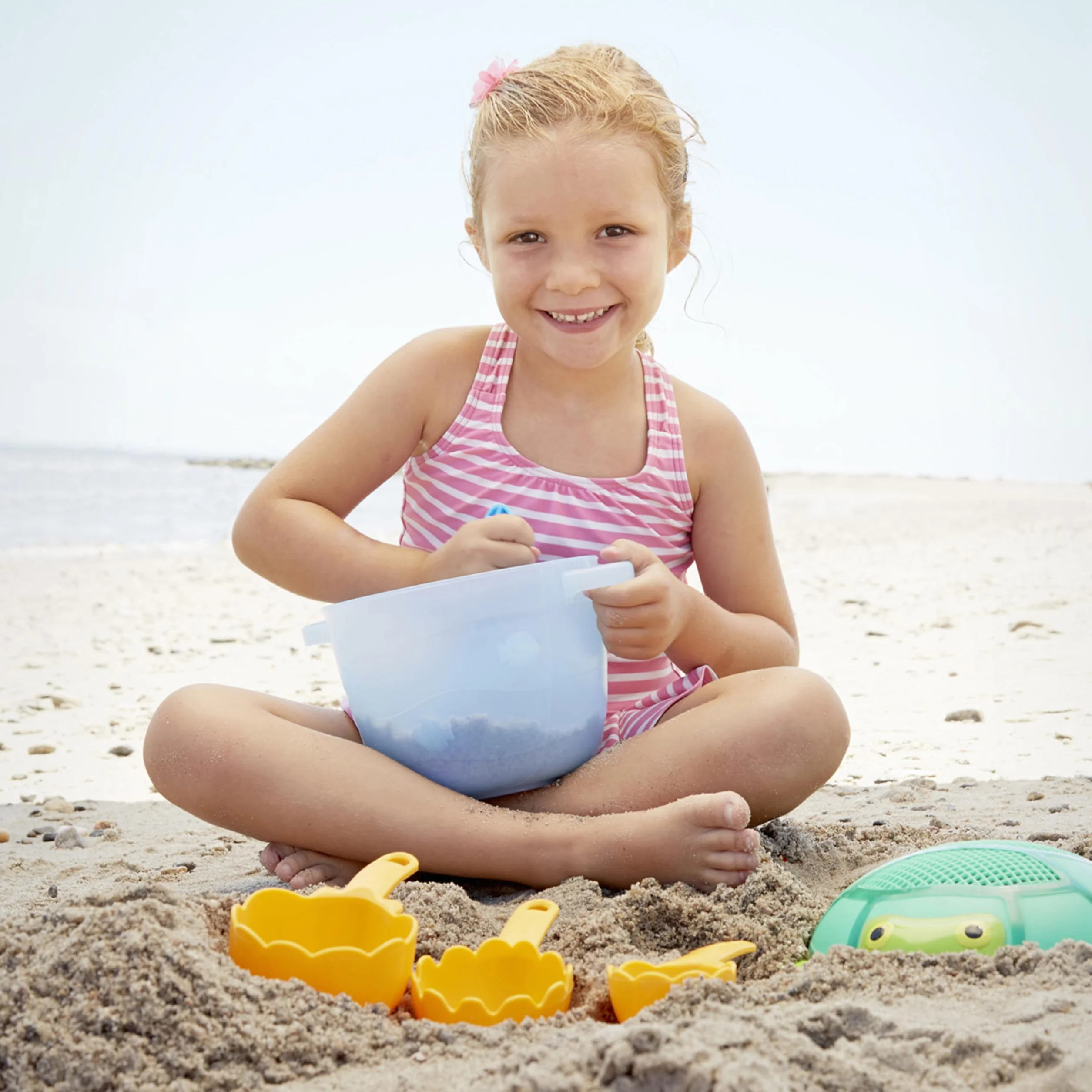 Melissa & Doug Zestaw do pieczenia z motywem nadmorskiego Sidekicks | zabawka plażowa | zabawa w piasku | 3+ | prezent dla chłopca lub dziewczynki