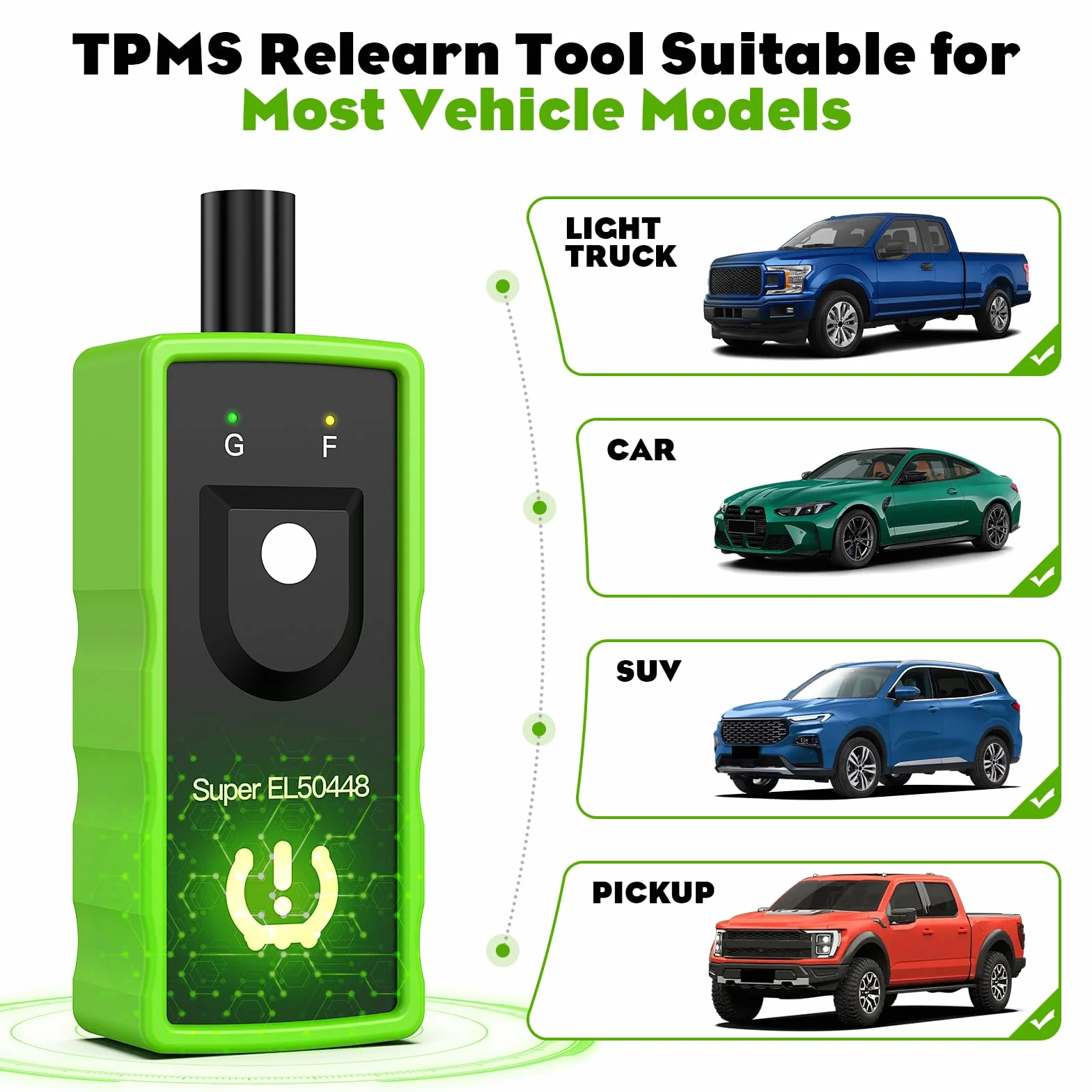 OBDResource RDKS Reset Tool EL50448 TPMS Czujnik Opon Relearn Narzędzie Aktywacyjne do Chevrolet Buick Cadillac Ford