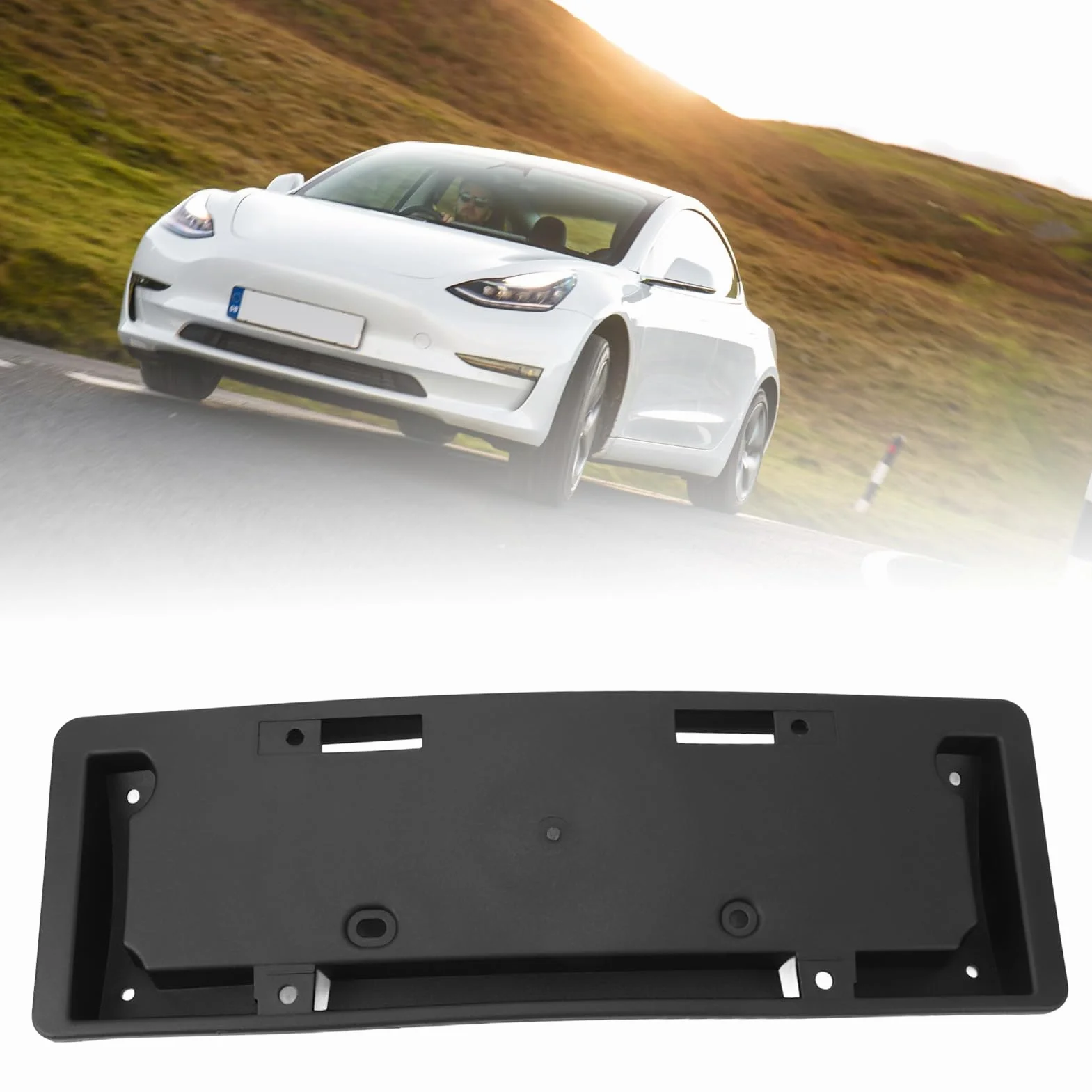 Przednia Tablica Rejestracyjna Tesla 3 2017-2023 1096834-00-B Uchwyt Montażowy
