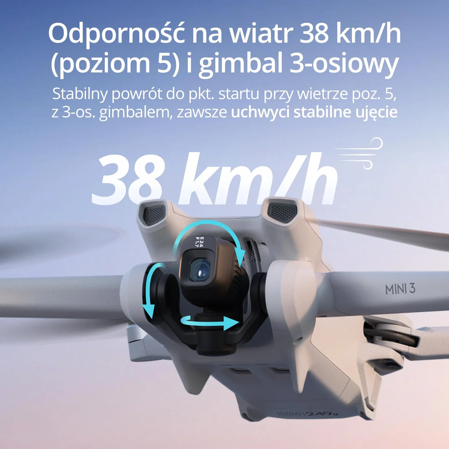 DJI Mini 3 Lekki i Składany Dron z Minikamerą z Wideo 4K HDR, 38-Minutowym Czasem Lotu, Prawdziwymi Ujęciami w Pionie i Inteligentnymi Funkcjami, Szary,C0