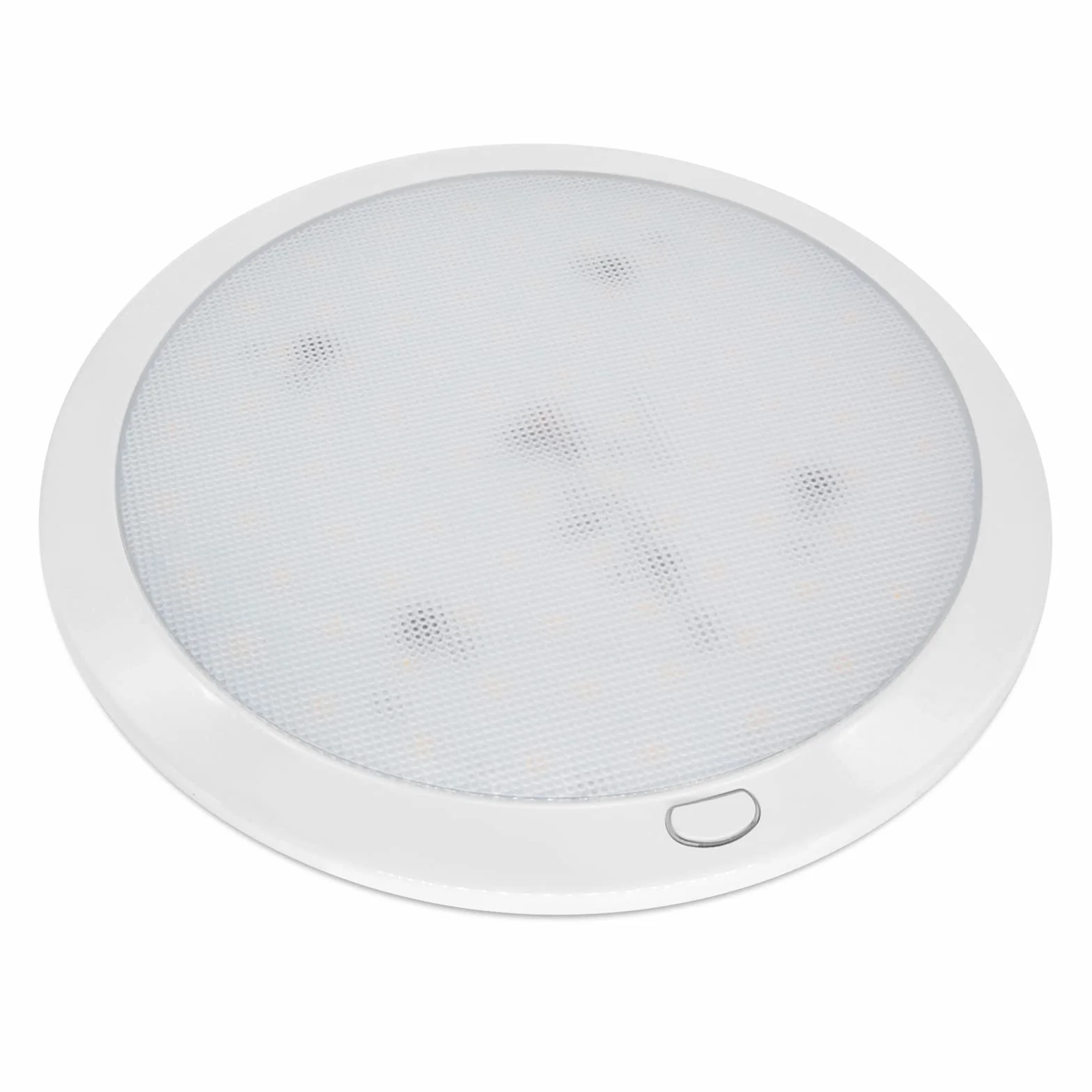 Dream Lighting Lampa sufitowa do przyczepy kempingowej, podtynkowa, oświetlenie LED, do kampera, łodzi, kampera, 21,5 cm, dwukolorowa, ściemniana, IP44
