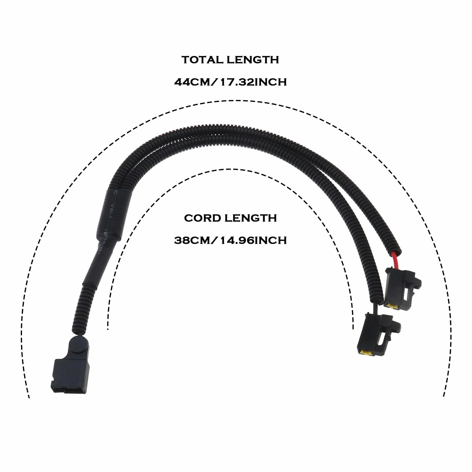 ECSiNG Adapter klaksonu typu Y wiązka przewodów - klakson samochodowy konwerter jeden na dwa - kompatybilny z Toyota, Lexus, Subaru