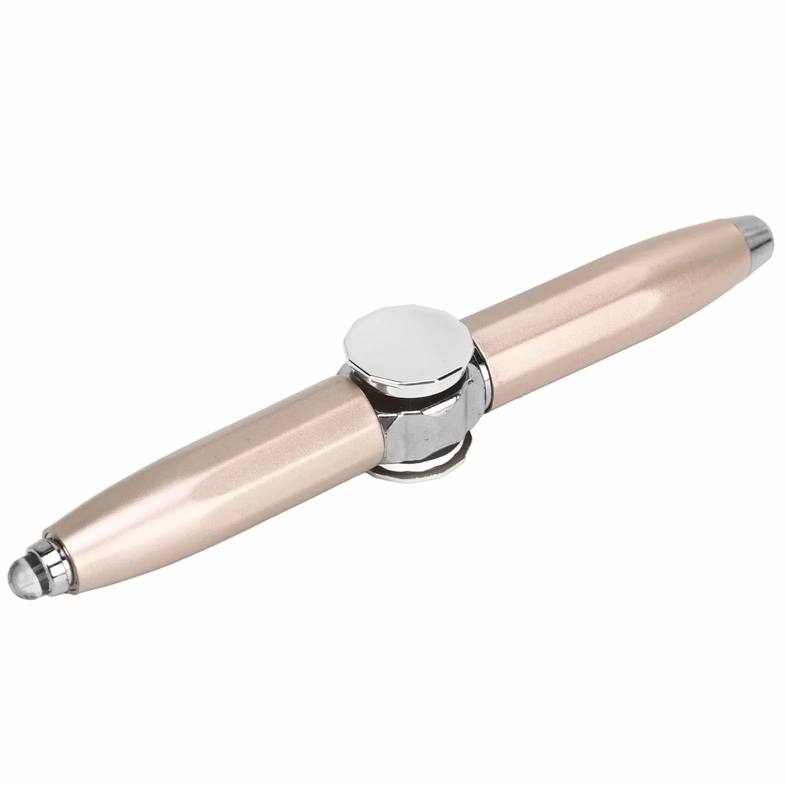 RiToEasysports Fidget Pen Pen, długopis pomagający myśleć z diodą LED dla dorosłych, studentów i dzieci w biznesie, łagodzący stres (złoto)