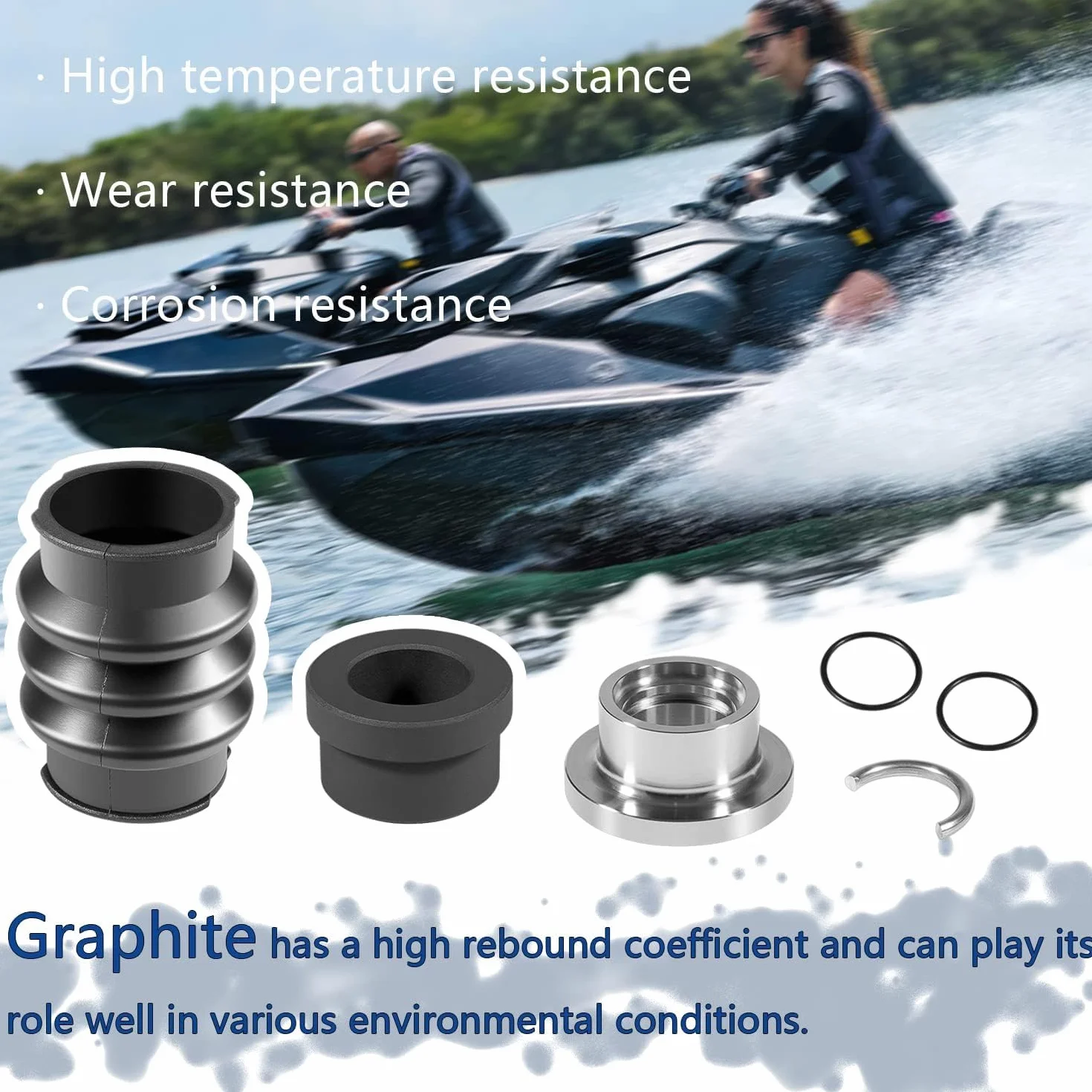 Do Sea Doo Carbon Seal Drive Line Rebuild Kit Boot 717 720 787 800 951 SPX XP GTX GSX