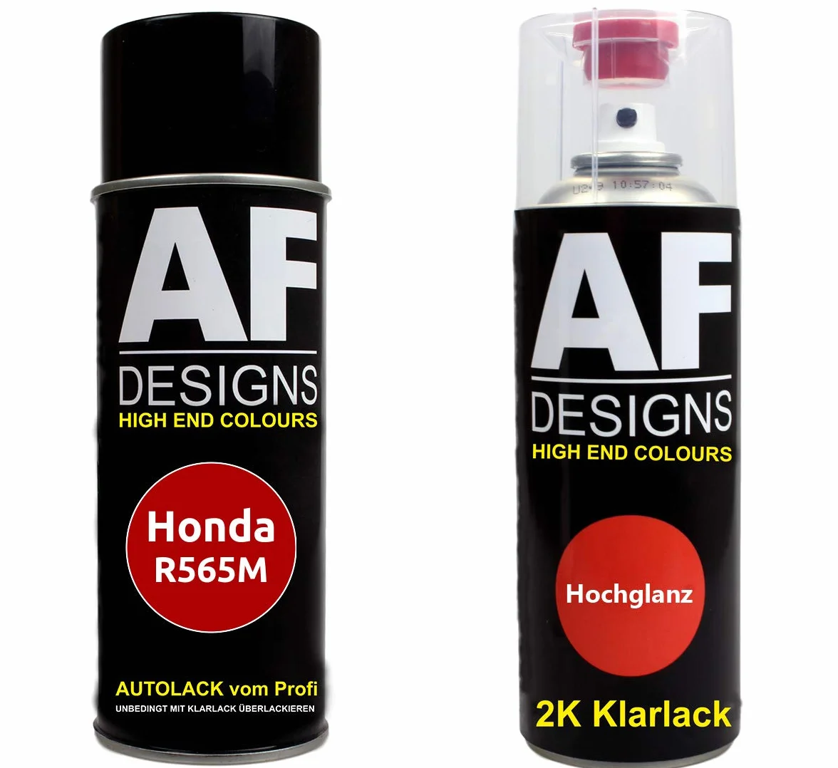 Lakier samochodowy puszka sprayu zestaw do Honda R565M Premium Crystal Red Metallic 2K lakier bezbarwny lakier bazowy puszka aerozolu 2x400ml