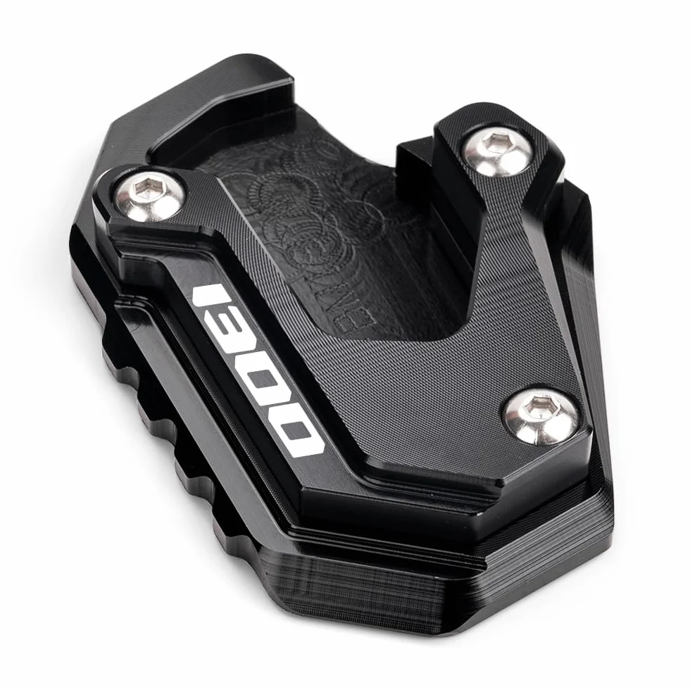 Płyta przedłużająca podpórki do R1300GS R 1300GS adv R 1300 GS 2023-2025 Nowe akcesoria motocyklowe Uchwyt podpórki bocznej płyta powiększająca (czarna)