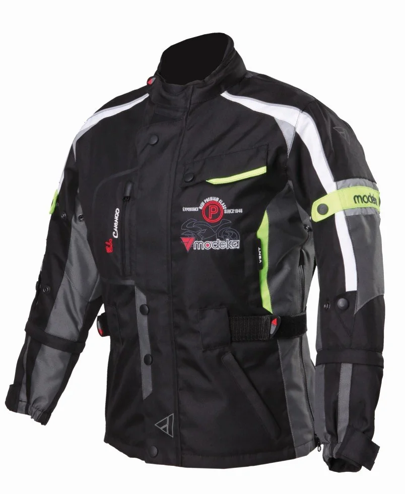 Modeka El Chango Dziecięca kurtka motocyklowa tekstylna, czarny/żółty, 128