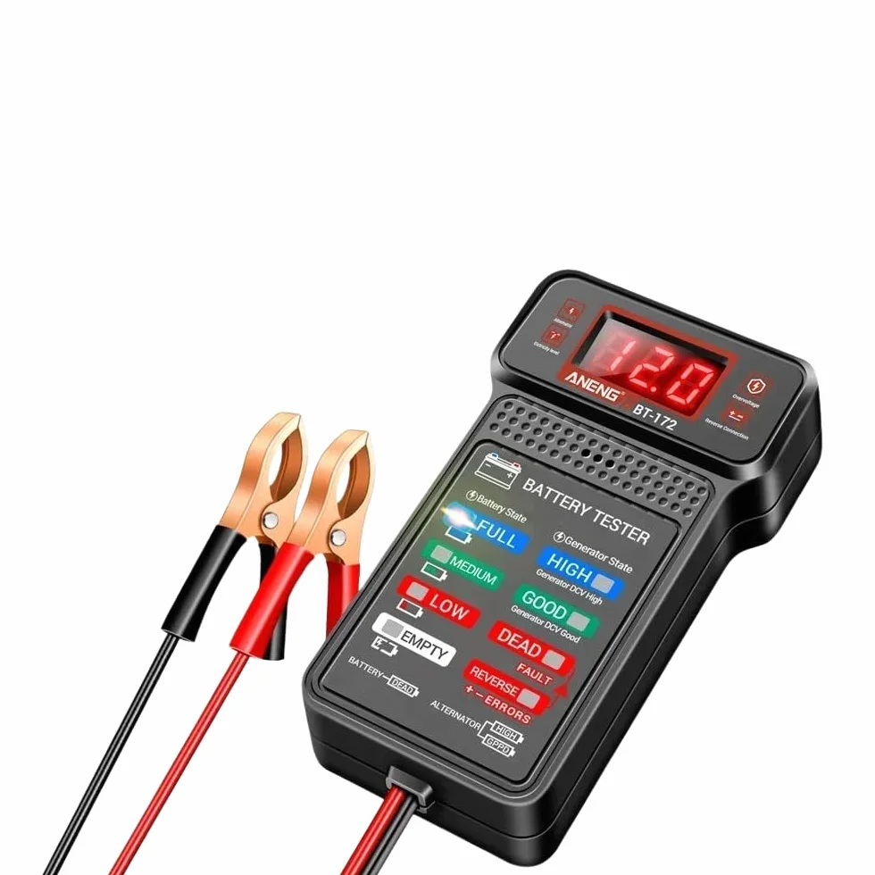 DollaTek Tester Akumulatorów Samochodowych 100-2000CCA - Narz?dzie Do Testowania Awarii 12 V - Tester Obci??enia Akumulatora i Alternatorów