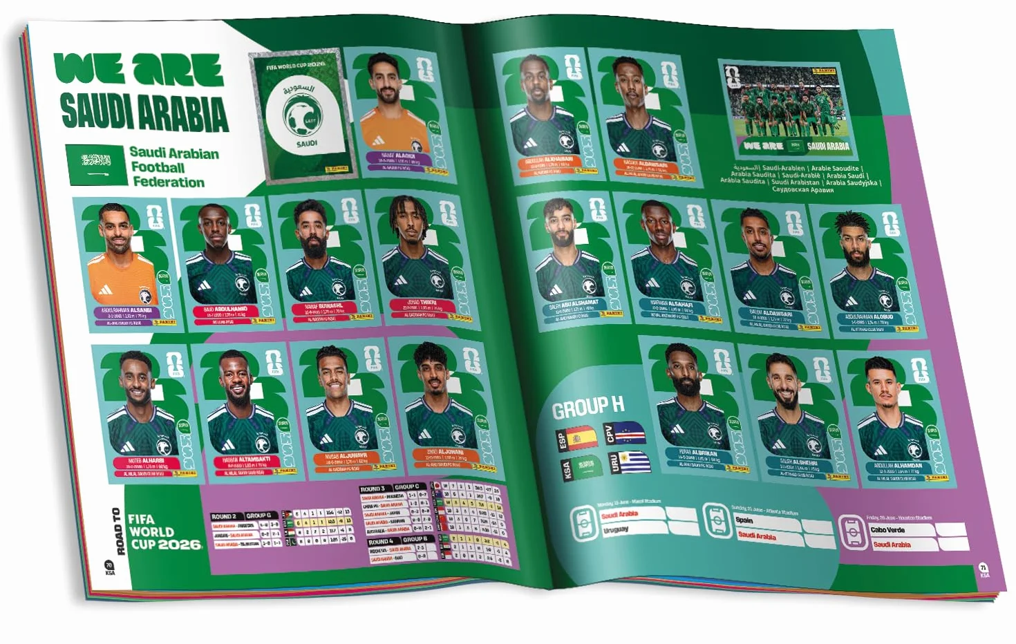 Panini FIFA World Cup 2026 album z naklejkami, wielokolorowy
