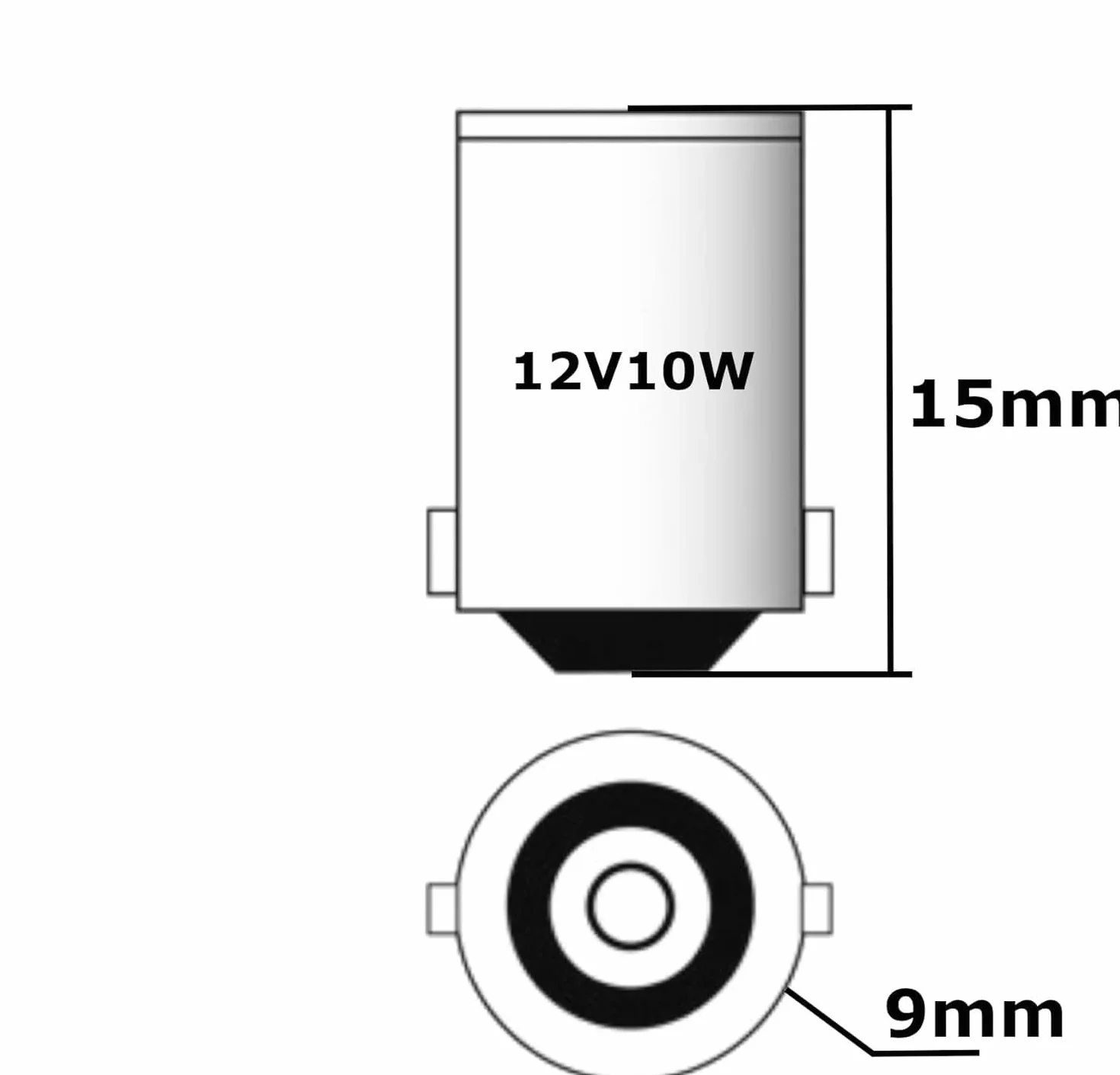 cyclingcolors 2 żarówki 12 V 23W BA9S pomarańczowe auto skuter motocyklowy