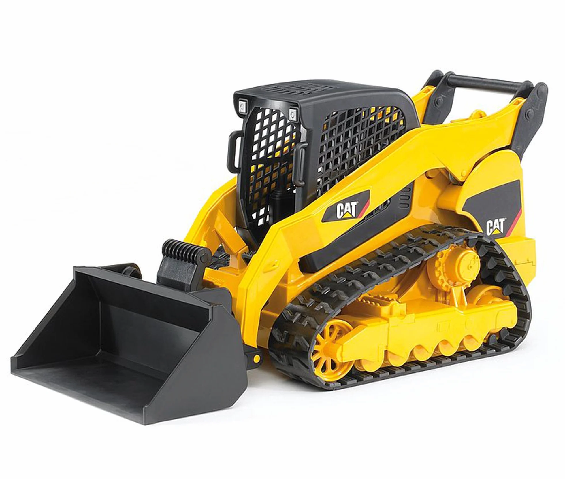 bruder 02136 - Kompaktowa ładowarka gąsienicowa Cat z przednim adapterem - 1:16 Pojazd, Budownictwo, Ładowarka, Zabawka