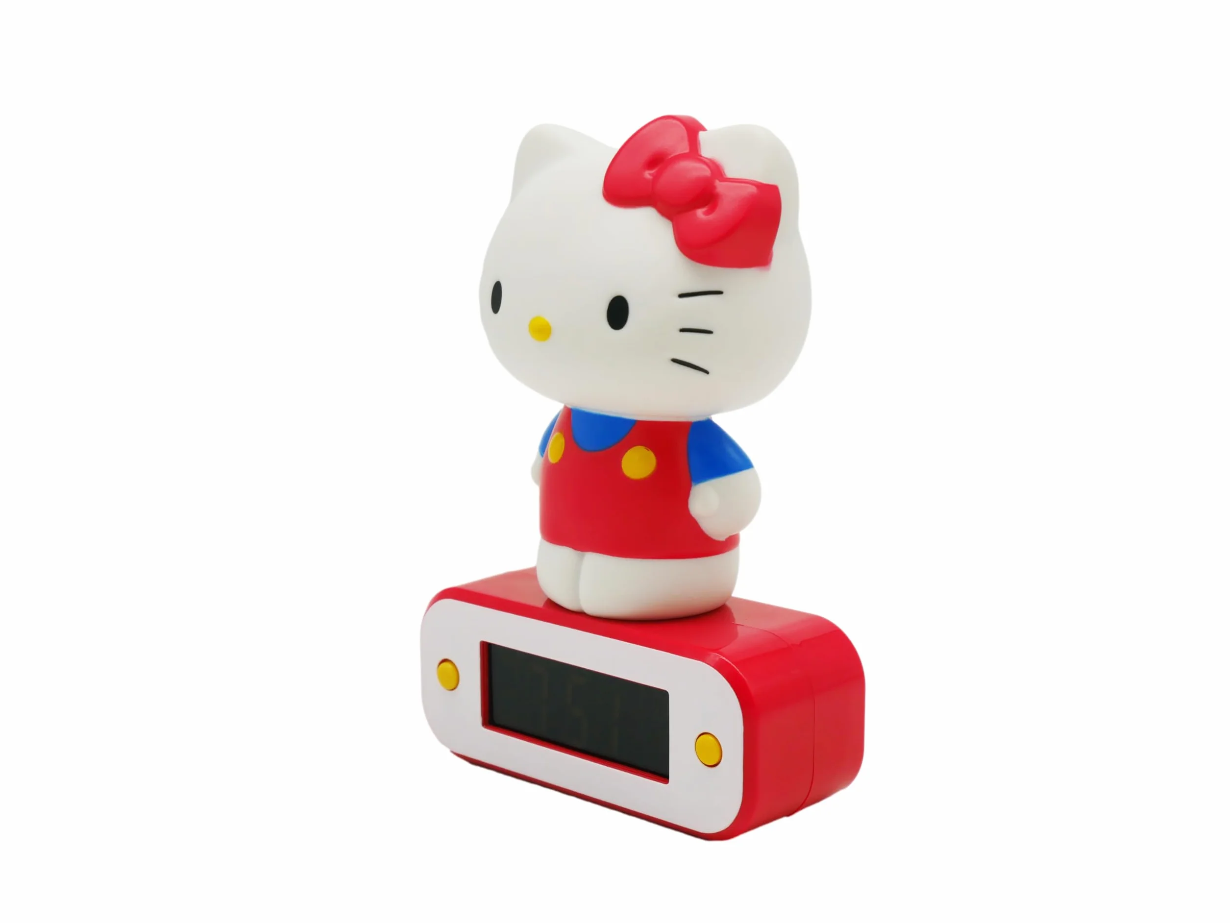 TEKNOFUN Świecący budzik z figurką 3D, winyl, czerwony, 10