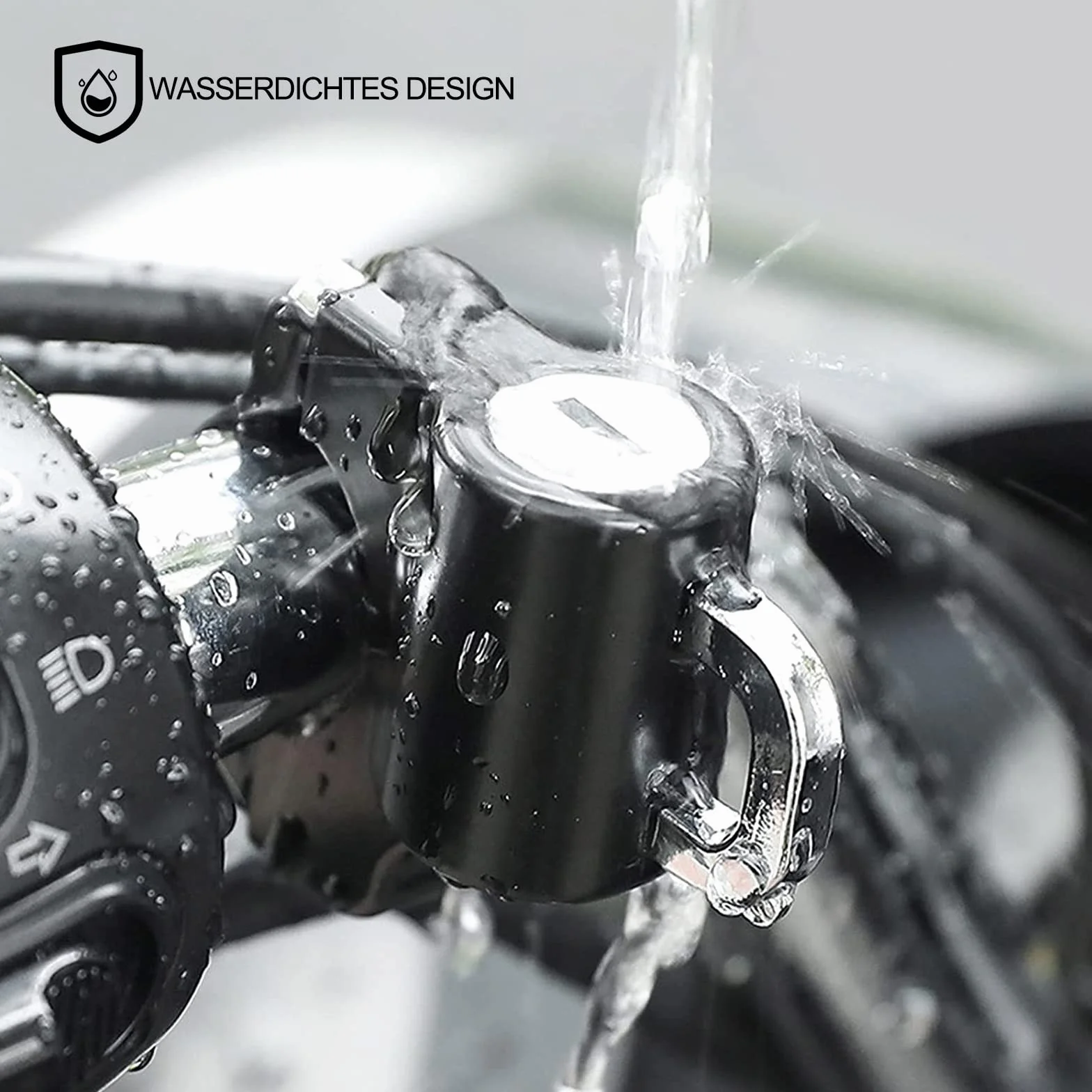 Zamek na kask motocyklowy 2 sztuki uniwersalny do kierownicy 22-28 mm