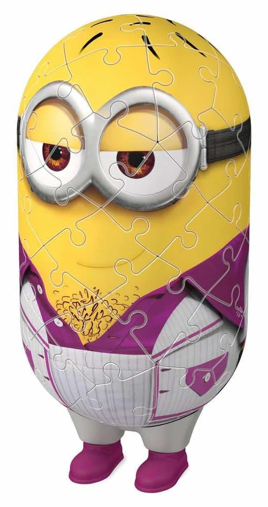Ravensburger 3D Puzzle 11229 - Minion Disco - Minion-Figur zum Puzzeln in 3D - Sammelobjekt für Minion Fans ab 6 Jahren: Erlebe Puzzeln in der 3. Dimension