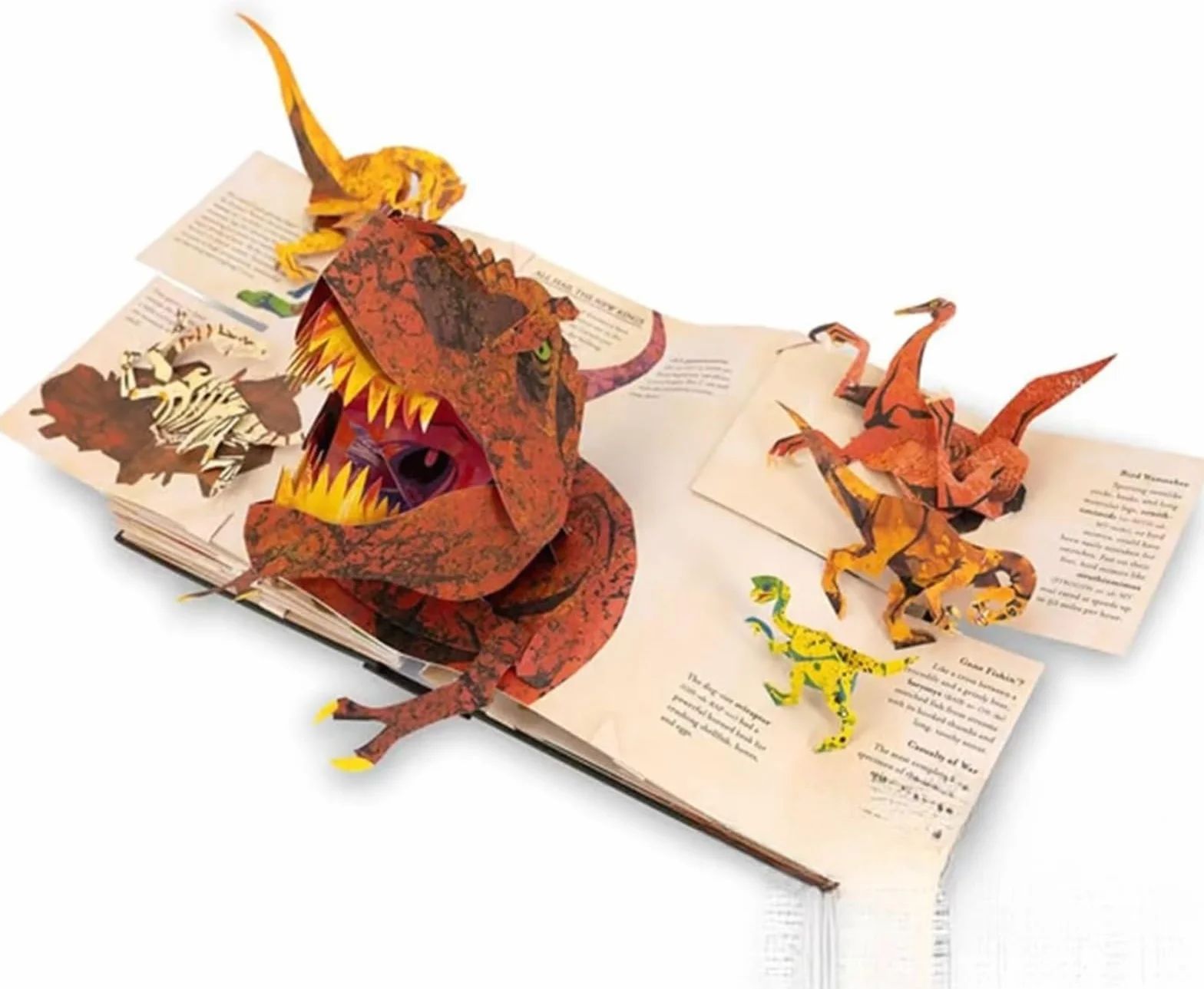 Générique Encyklopedia prehistorycznych dinozaurów 3D dla dzieci - interaktywna książka pop-up z zabawnymi faktami, realistyczną ilustracją, prezent edukacyjny