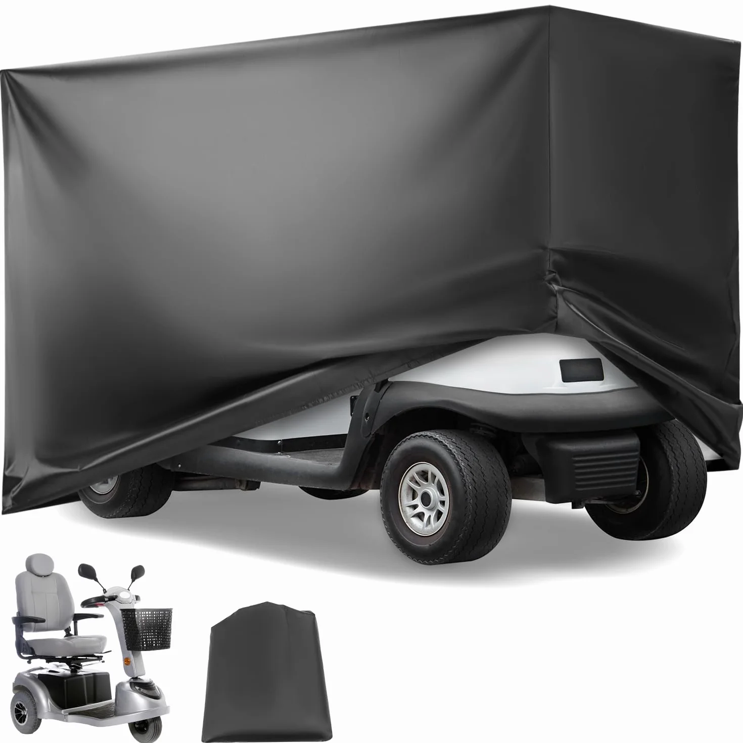 QWORK Pokrowiec ochronny na skuter wodoodporny 210D Oxford 140x66x91 cm