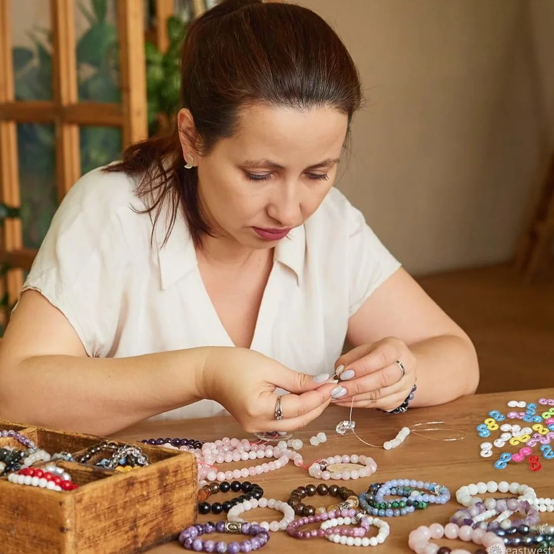 500 sztuk zapięć do taśm Loom, kolorowe klipsy w kształcie litery S, akcesoria, plastikowe, kolorowe łączniki, klipsy w kształcie litery S, DIY, akcesoria do łączenia bransoletek, dla dorosłych i